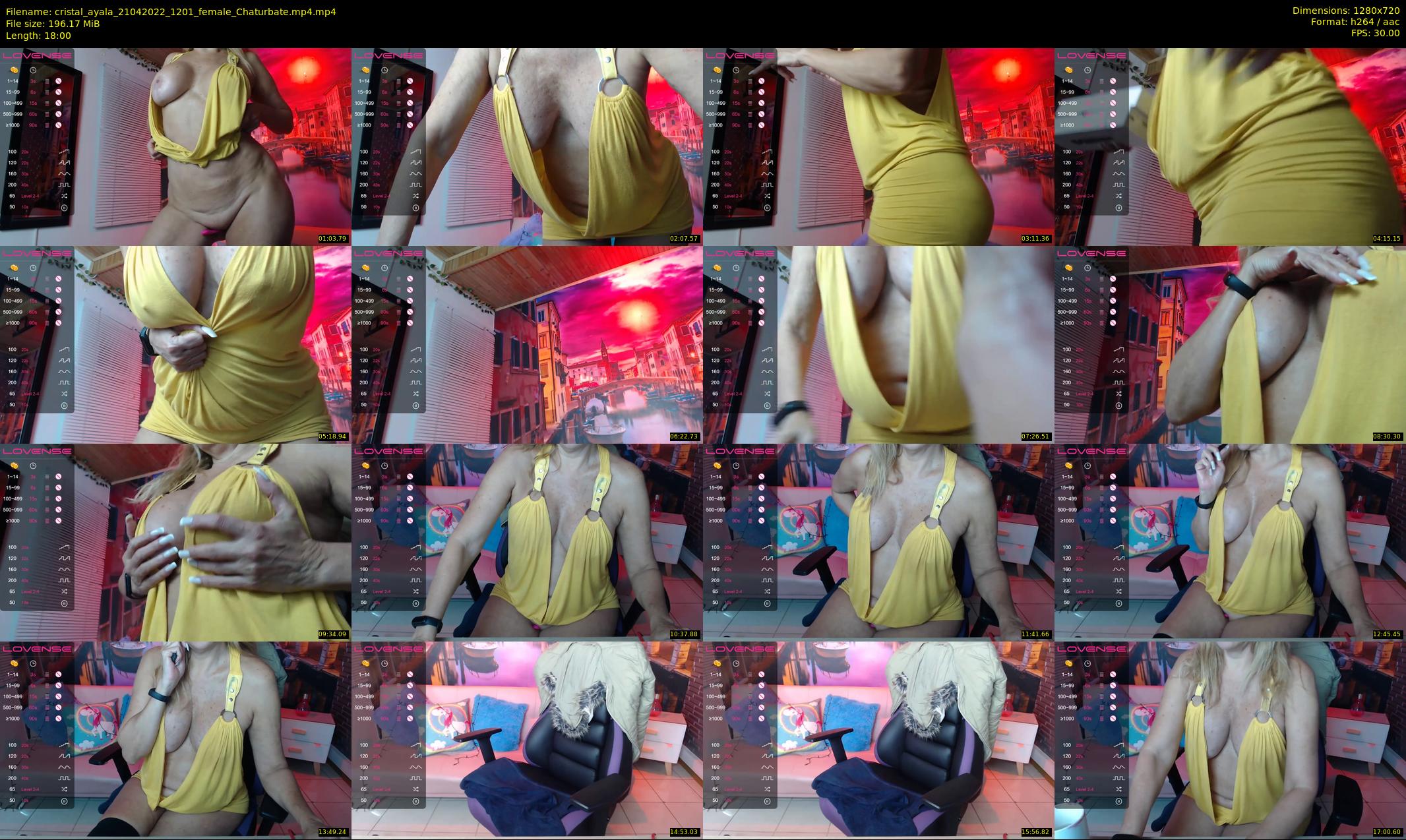 cristal_ayala — 18 minute Chaturbate female cam show recording, 720p, Apr 21, 2022