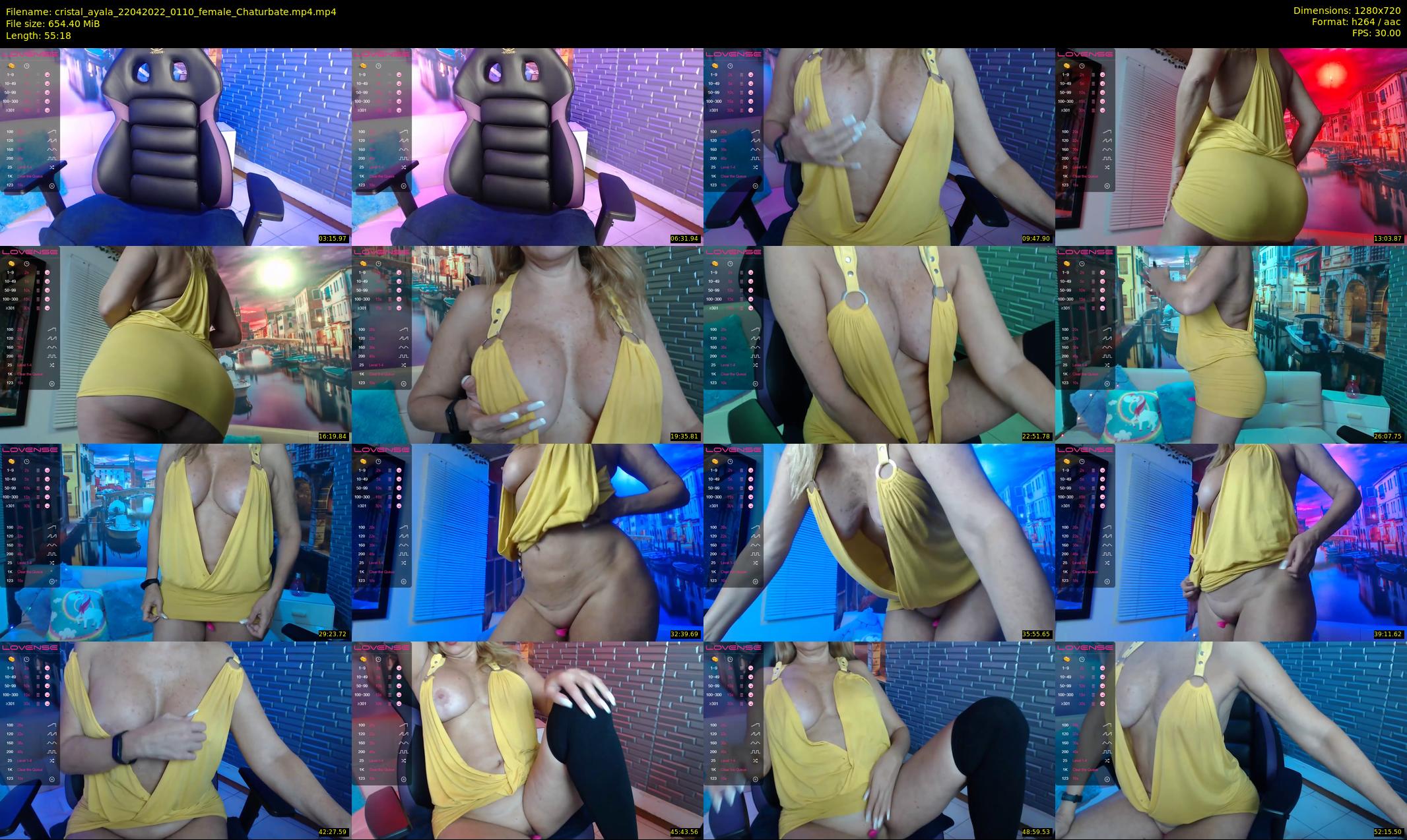 cristal_ayala — 56 minute Chaturbate female cam show recording, 720p, Apr 22, 2022