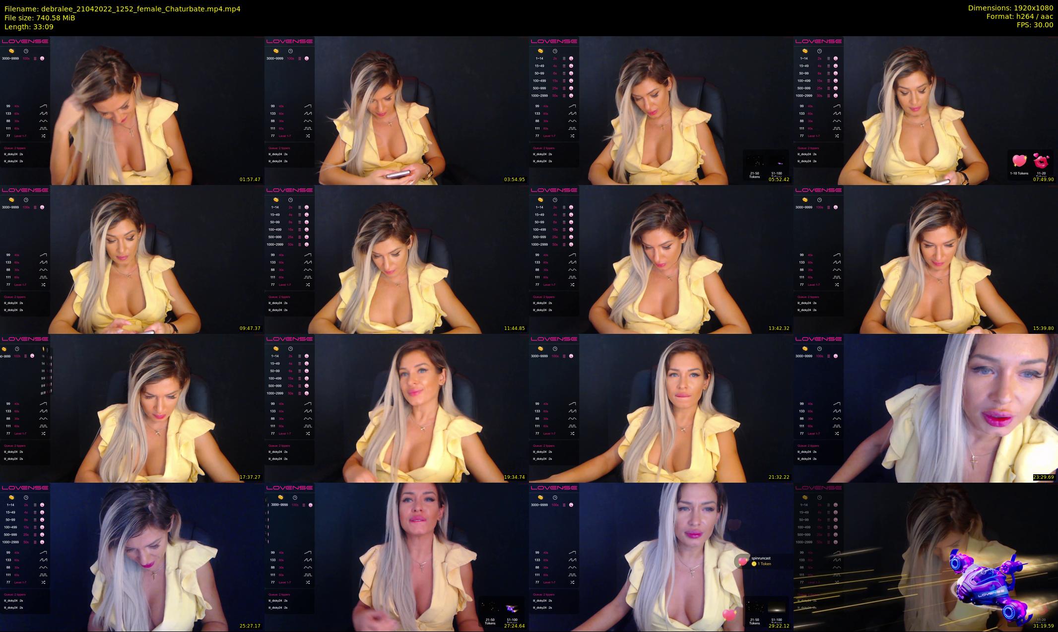 debralee — 34 minute Chaturbate female cam show recording, 1080p, Apr 21, 2022