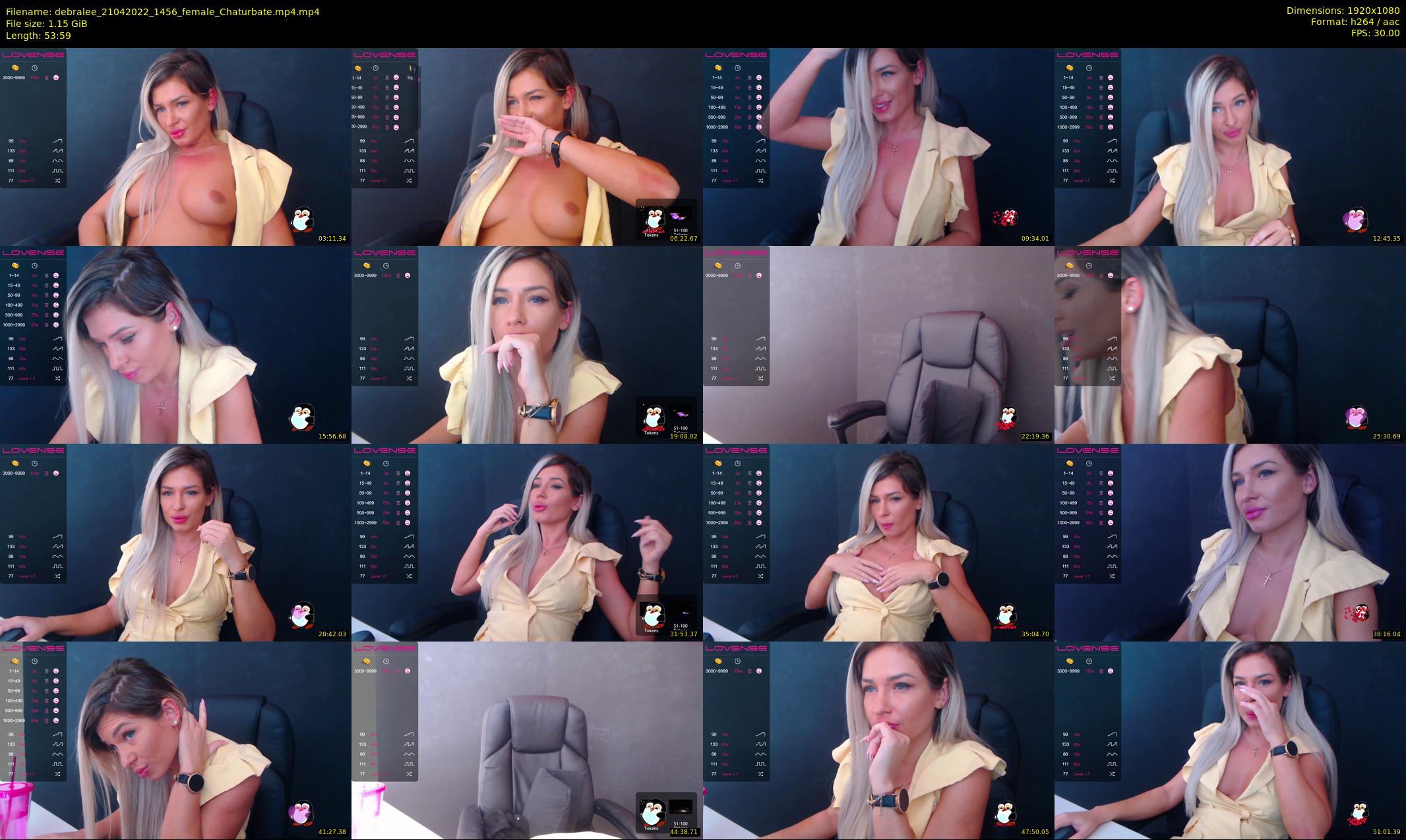 debralee — 54 minute Chaturbate female cam show recording, 1080p, Apr 21, 2022