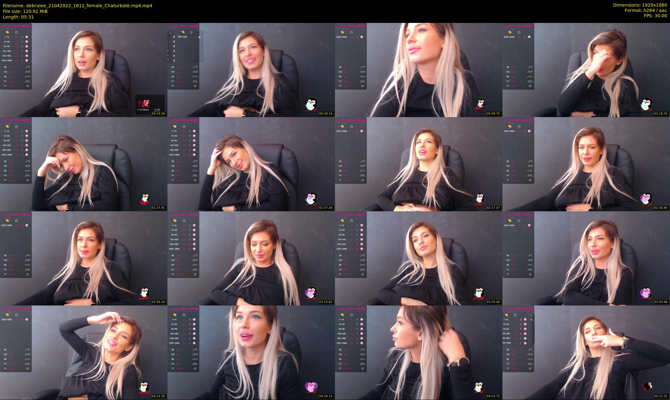 debralee — 6 minute Chaturbate female cam show recording, 1080p, Apr 21, 2022