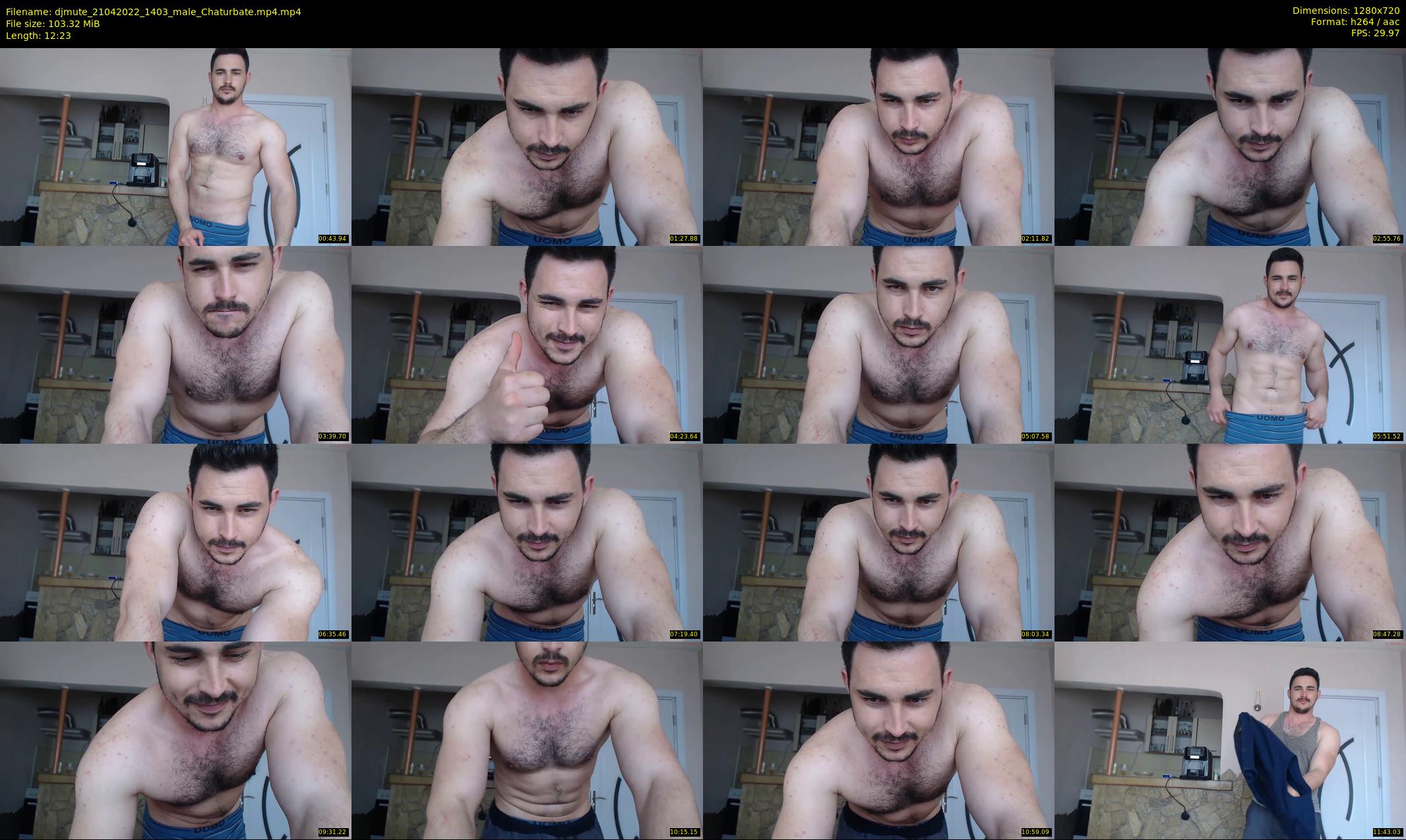 djmute — 13 minute Chaturbate male cam show recording, 720p, Apr 21, 2022