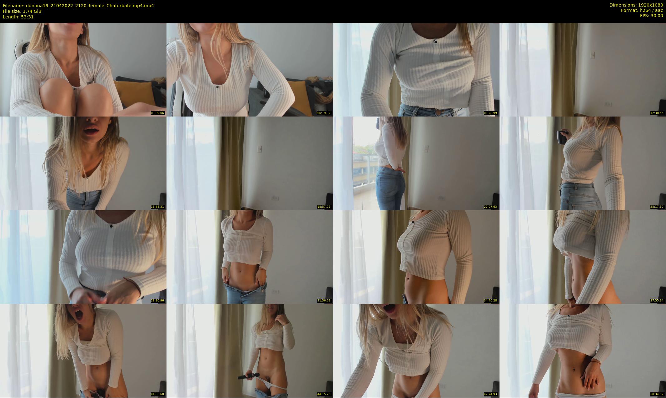 donnna19 — 54 minute Chaturbate female cam show recording, 1080p, Apr 21, 2022
