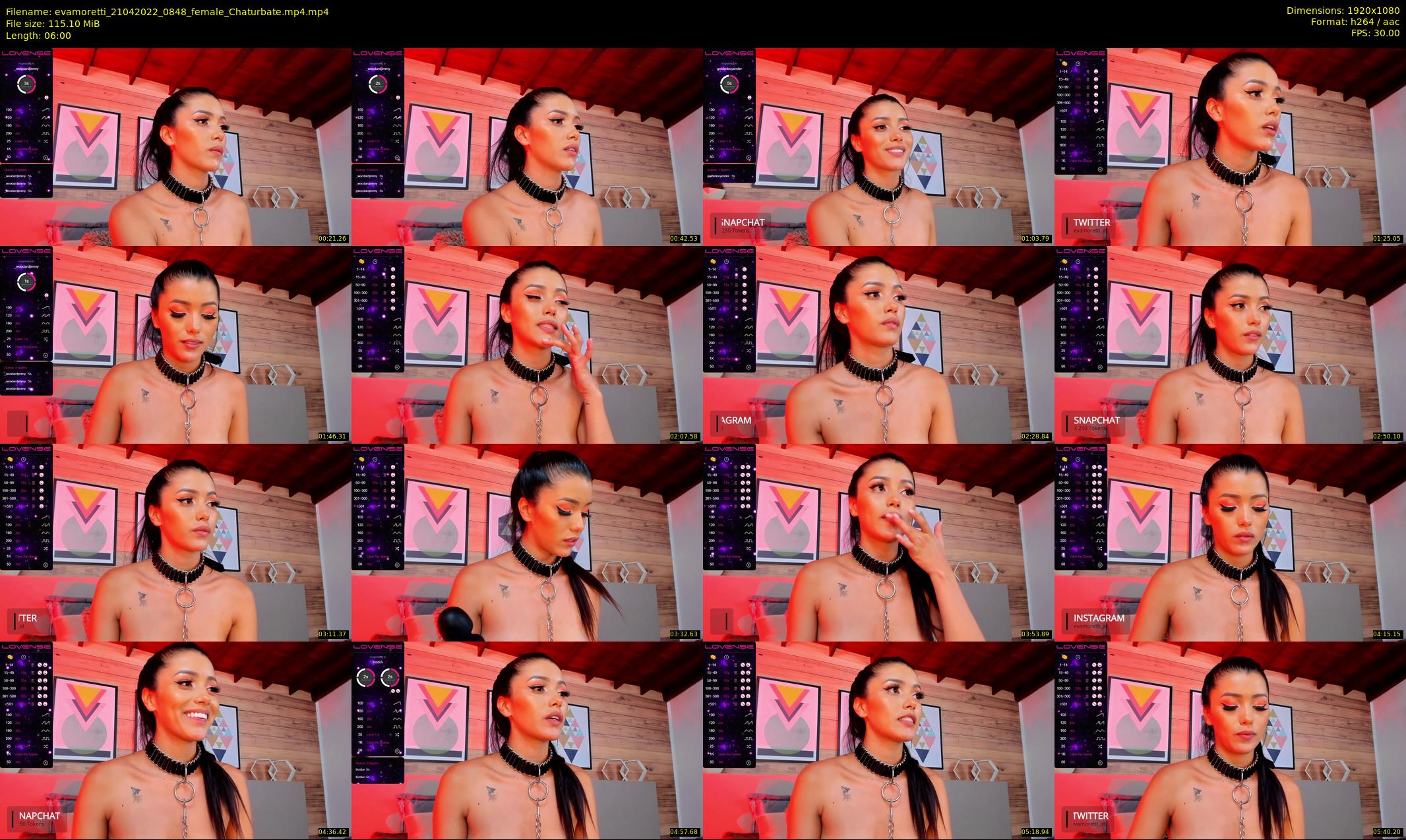 evamoretti — 6 minute Chaturbate female cam show recording, 1080p, Apr 21, 2022