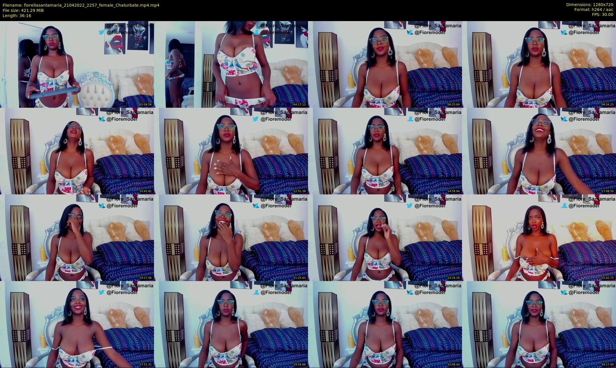 fiorellasantamaria — 37 minute Chaturbate female cam show recording, 720p, Apr 21, 2022