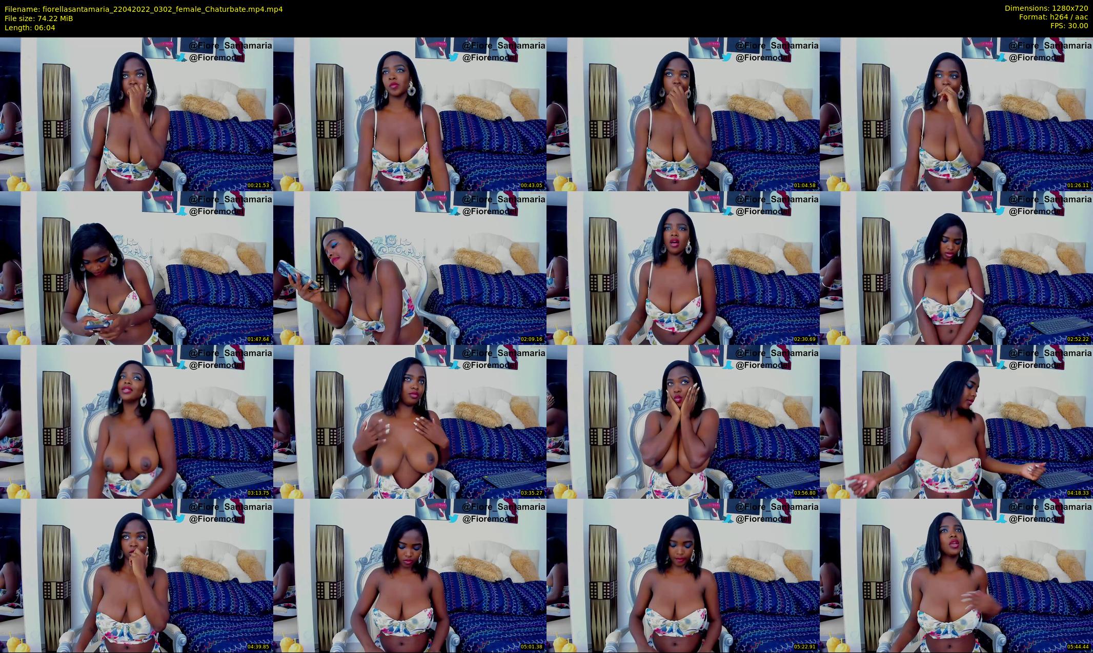 fiorellasantamaria — 7 minute Chaturbate female cam show recording, 720p, Apr 22, 2022