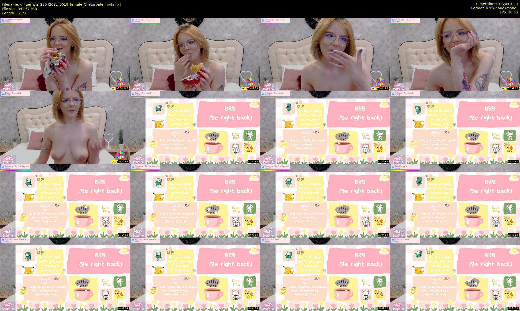 ginger_pie — 33 minute Chaturbate female cam show recording, 1080p, Apr 22, 2022