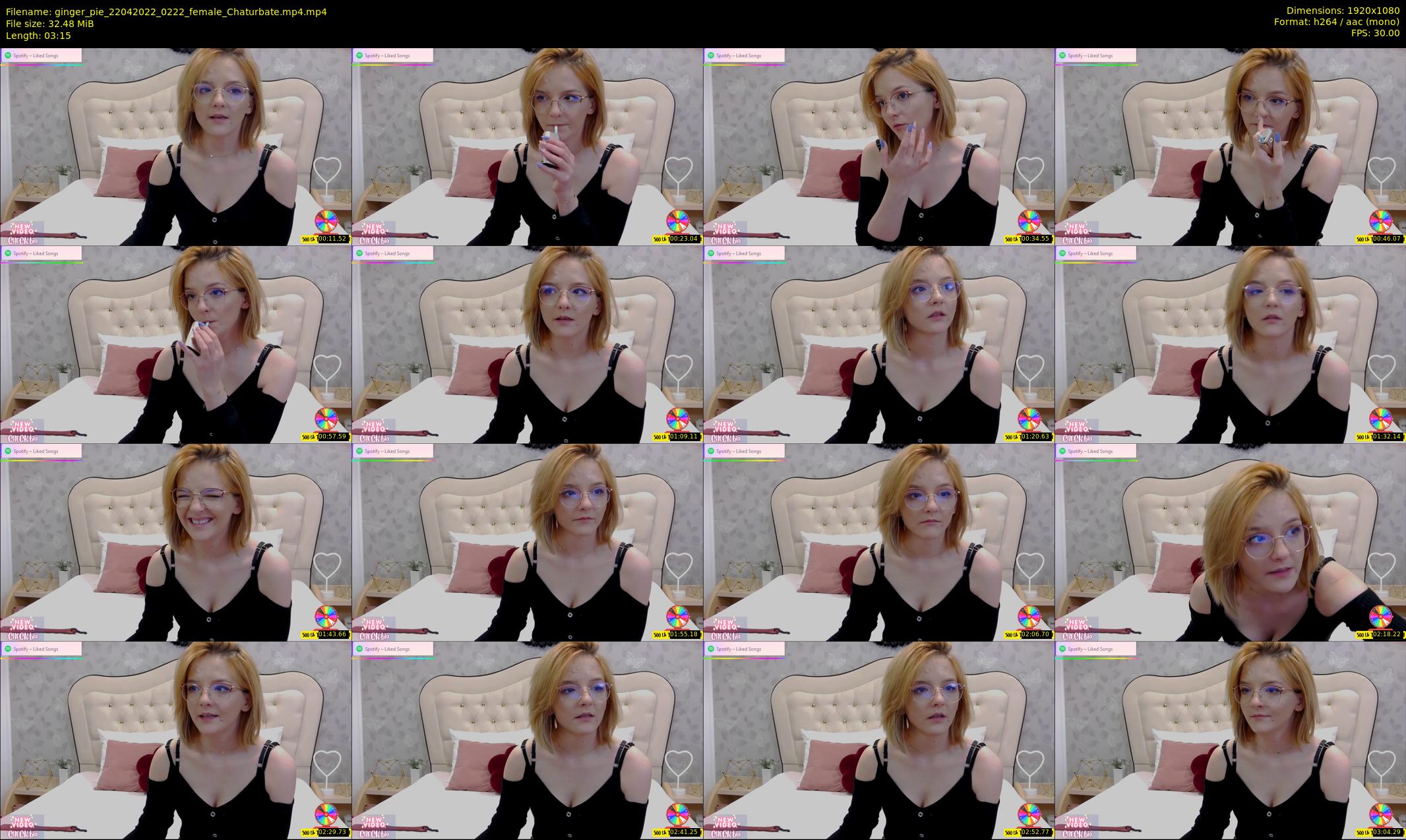 ginger_pie — 4 minute Chaturbate female cam show recording, 1080p, Apr 22, 2022