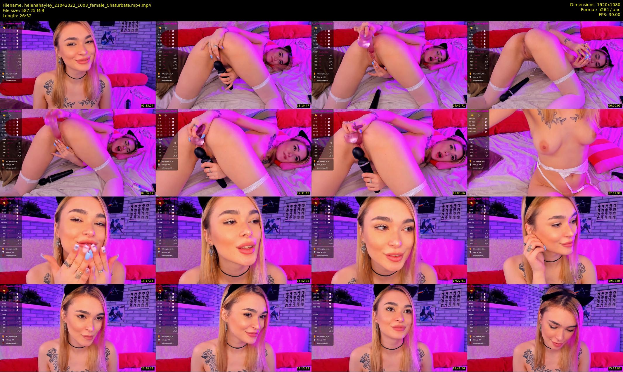 helenahayley — 27 minute Chaturbate female cam show recording, 1080p, Apr 21, 2022