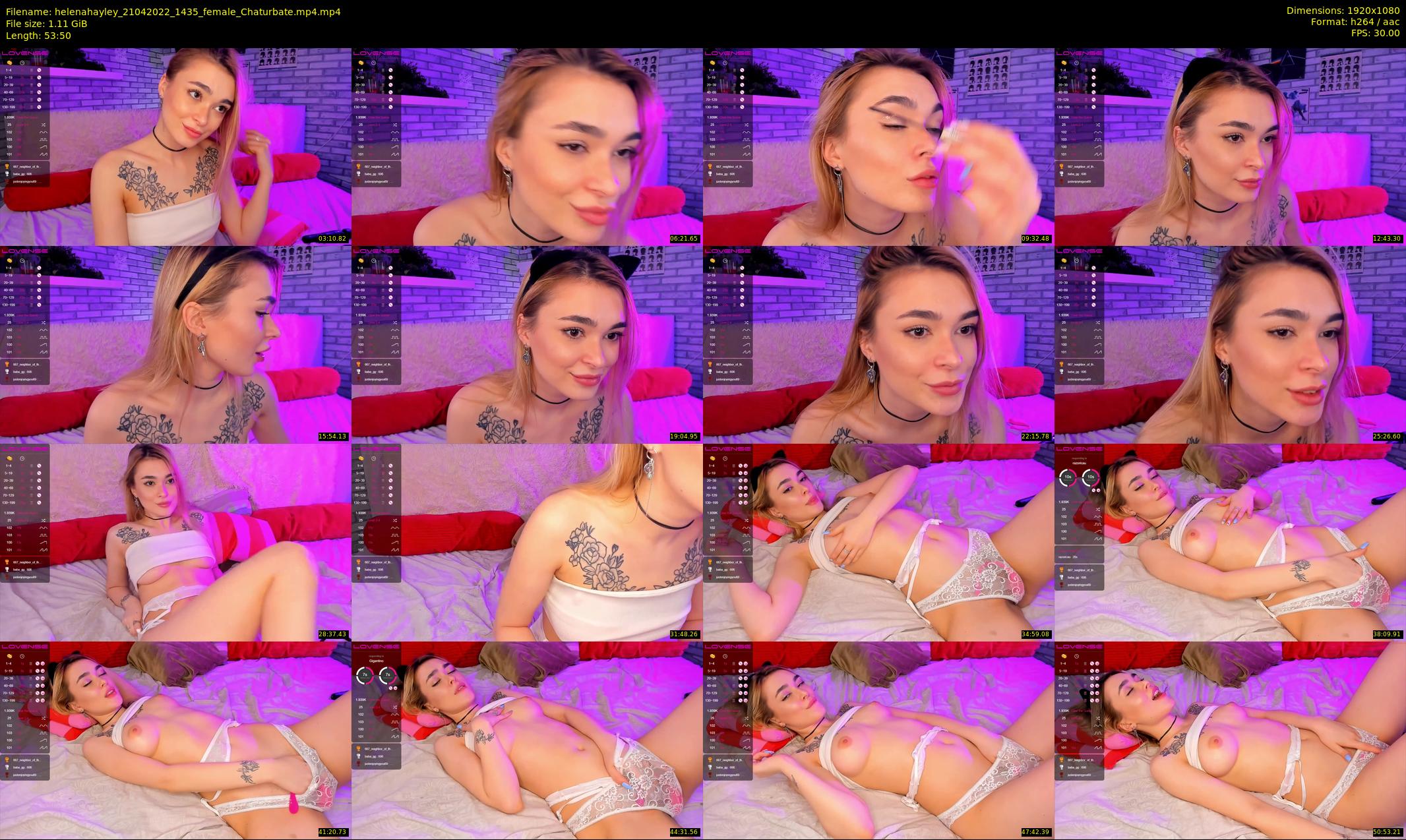 helenahayley — 54 minute Chaturbate female cam show recording, 1080p, Apr 21, 2022