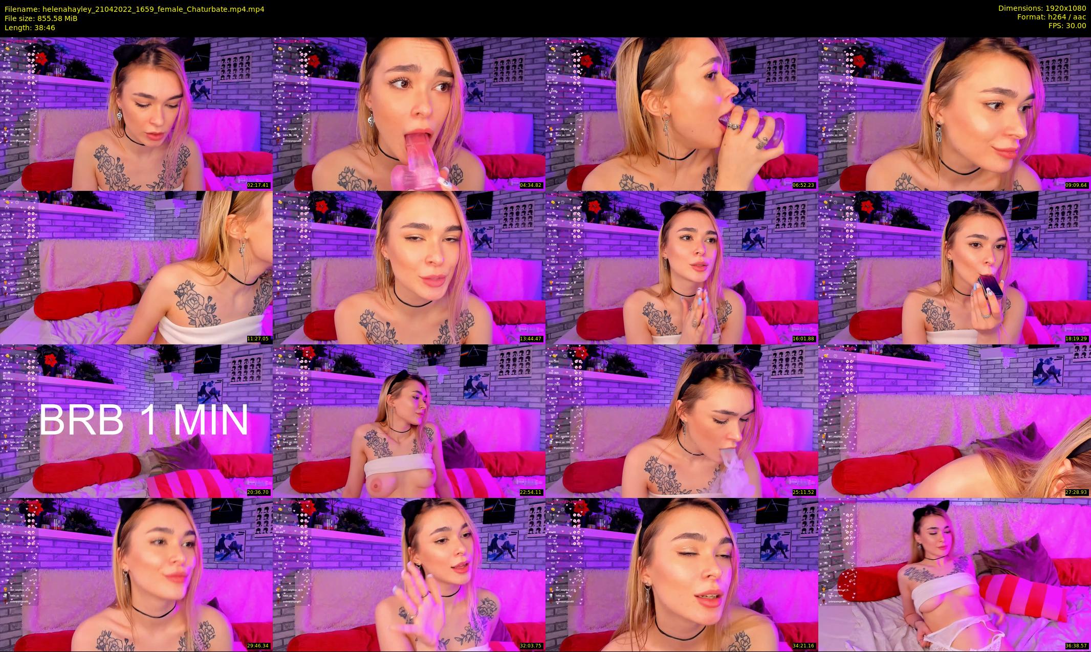 helenahayley — 39 minute Chaturbate female cam show recording, 1080p, Apr 21, 2022