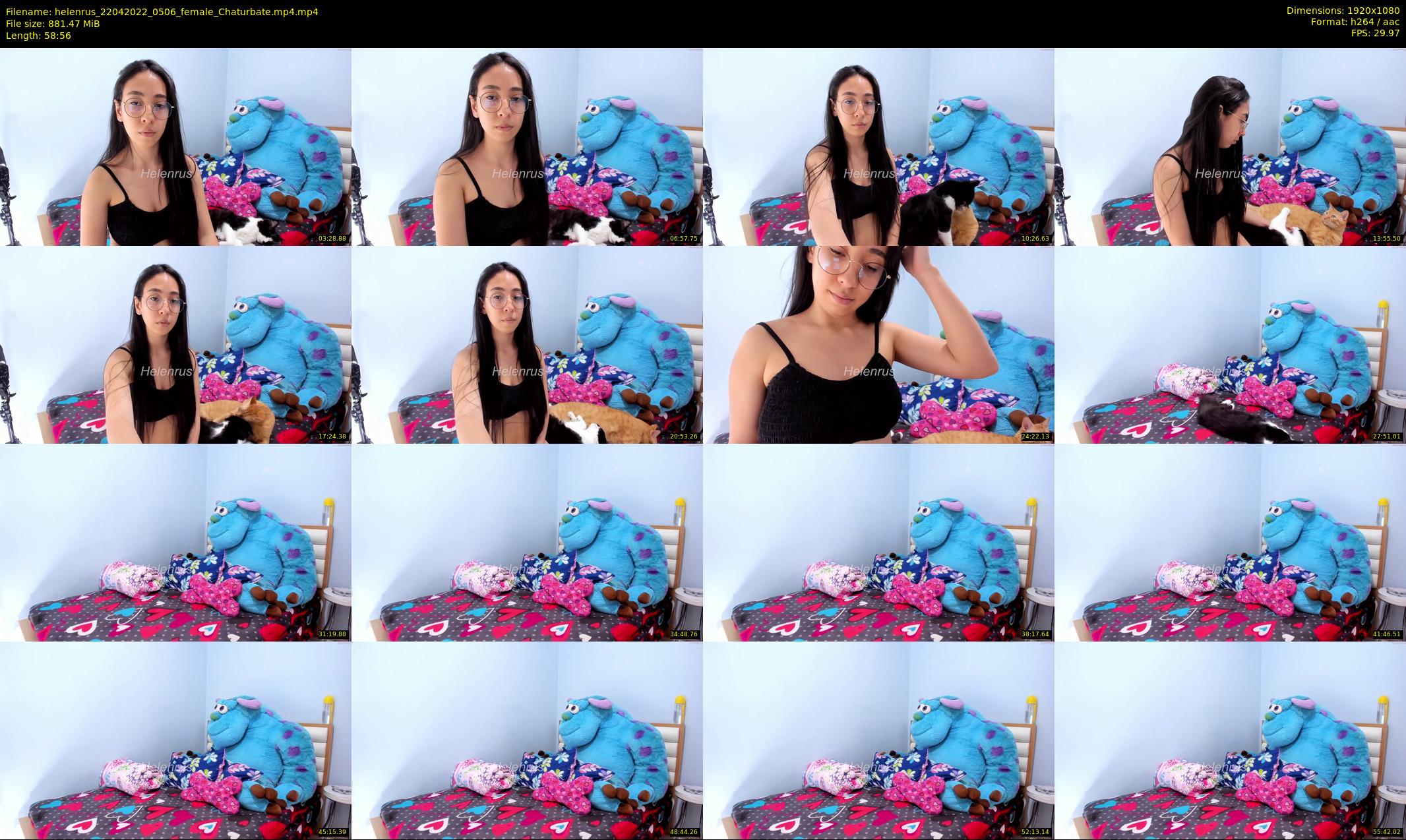 helenrus — 59 minute Chaturbate female cam show recording, 1080p, Apr 22, 2022