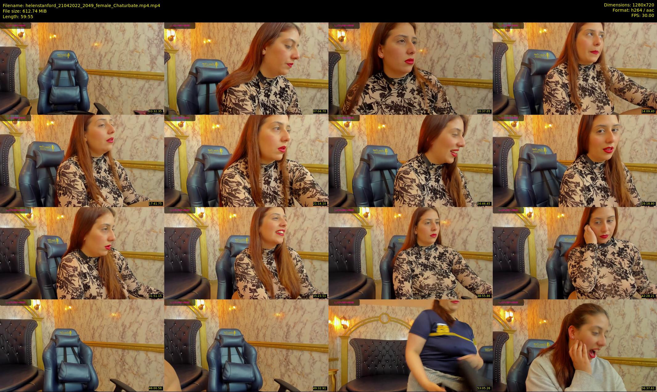 helenstanford — 60 minute Chaturbate female cam show recording, 720p, Apr 21, 2022