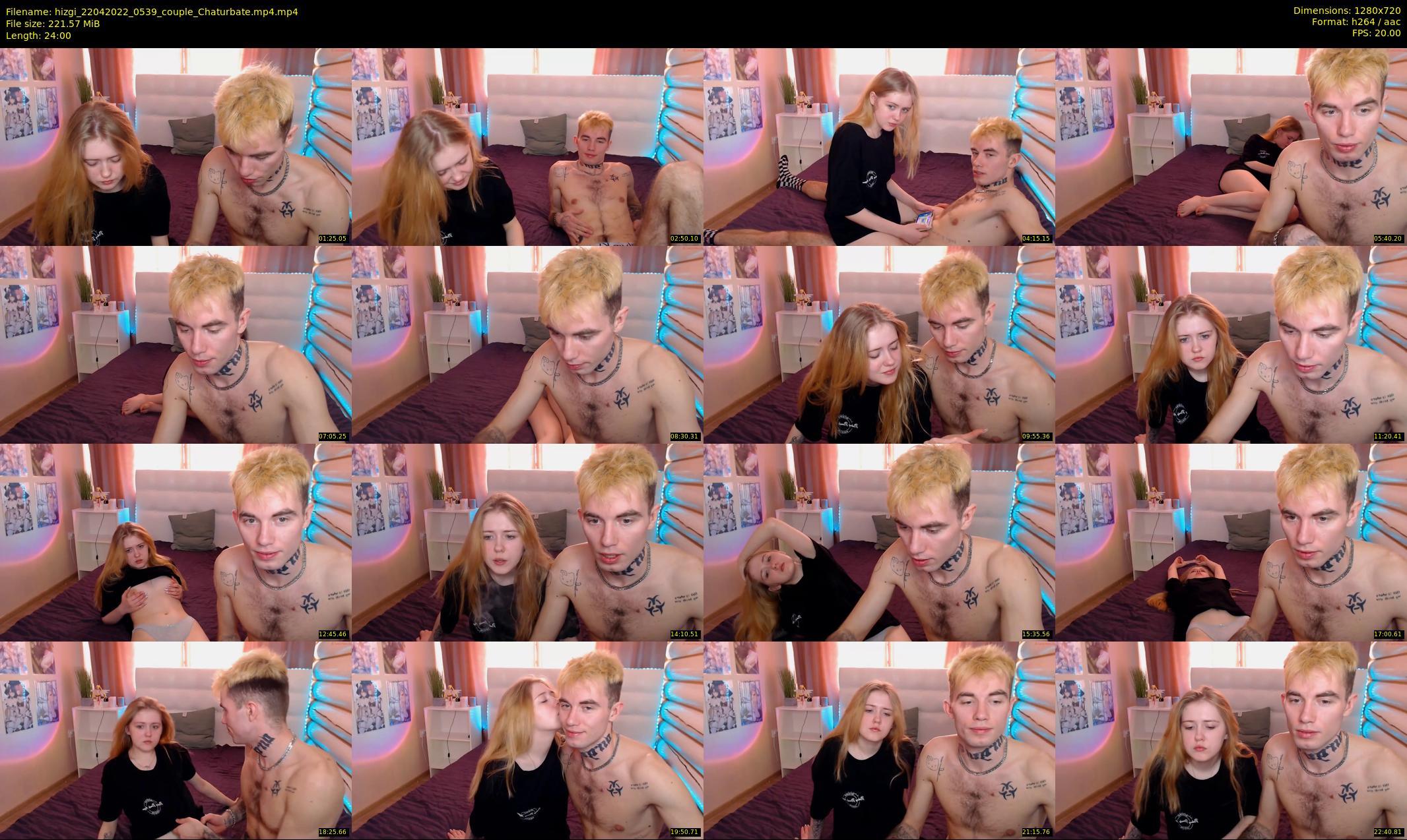 hizgi — 24 minute Chaturbate couple cam show recording, 720p, Apr 22, 2022