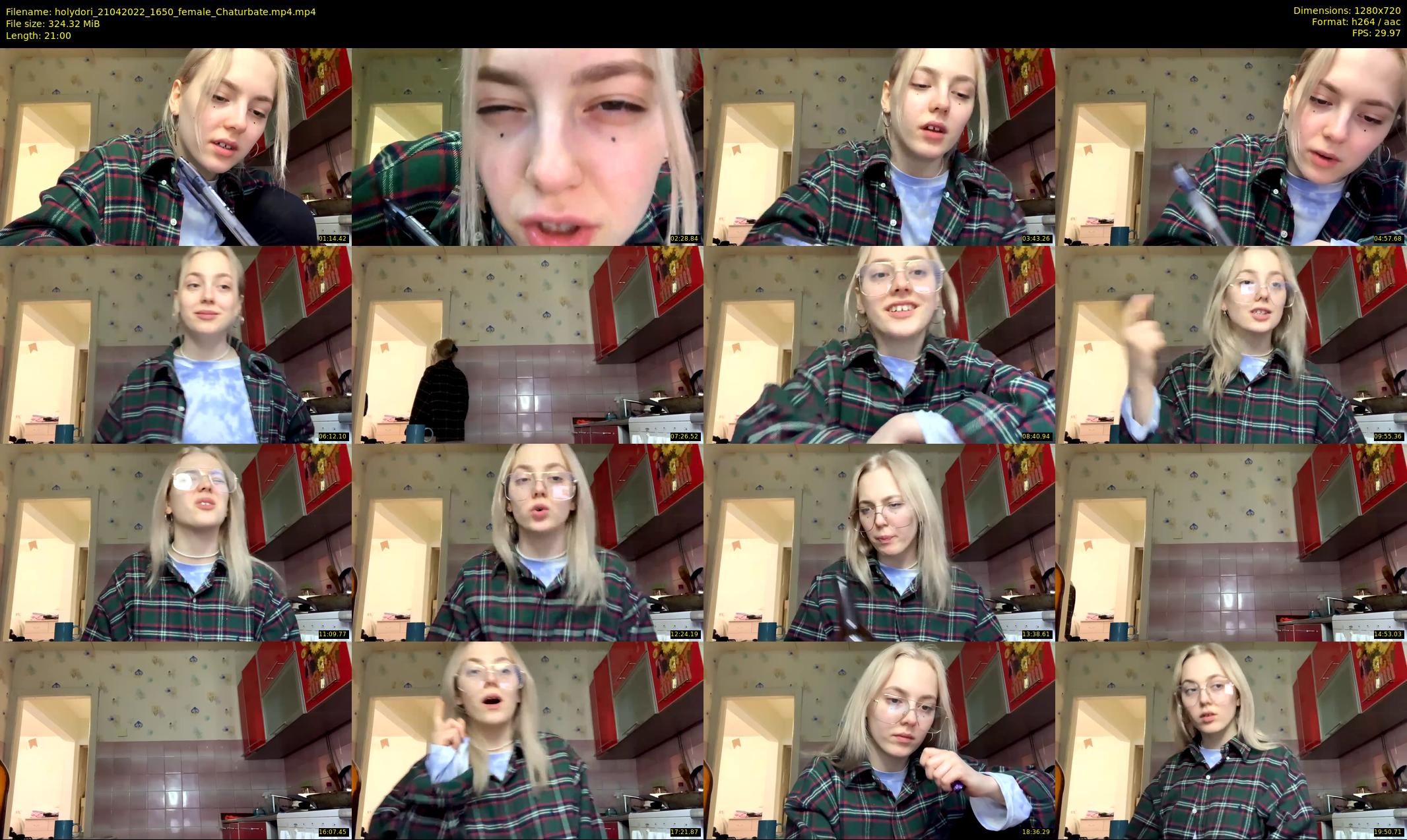holydori — 21 minute Chaturbate female cam show recording, 720p, Apr 21, 2022