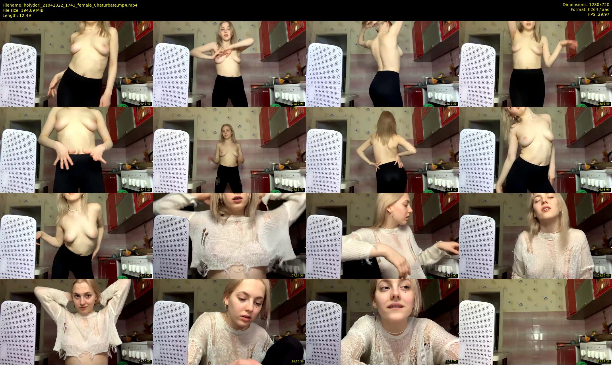 holydori — 13 minute Chaturbate female cam show recording, 720p, Apr 21, 2022