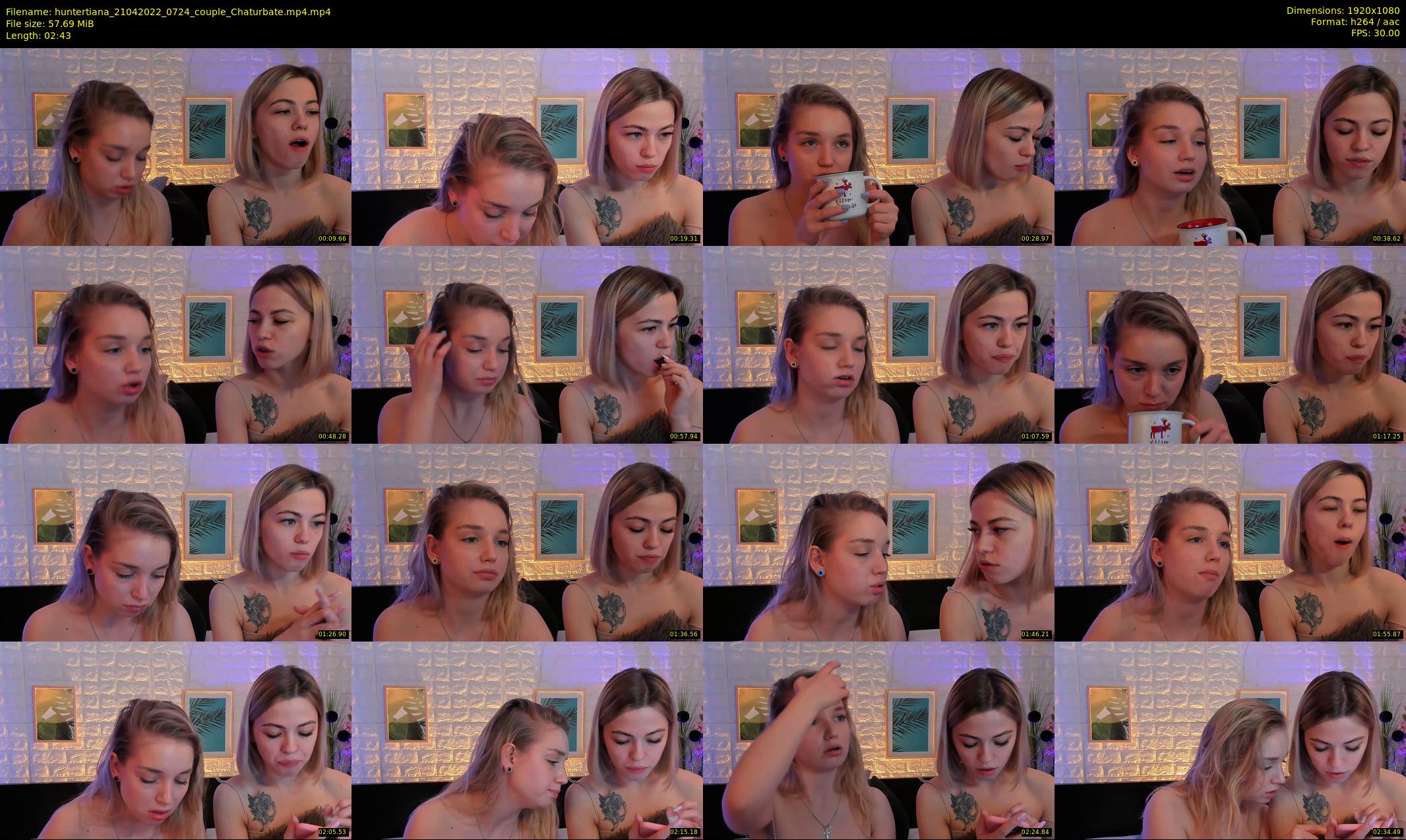 huntertiana — 3 minute Chaturbate female cam show recording, 1080p, Apr 21, 2022