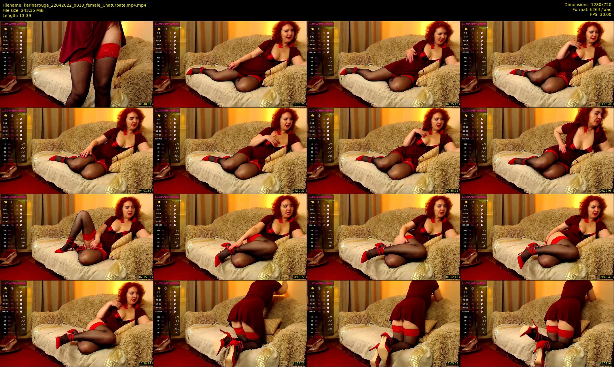karinarouge — 14 minute Chaturbate female cam show recording, 720p, Apr 22, 2022