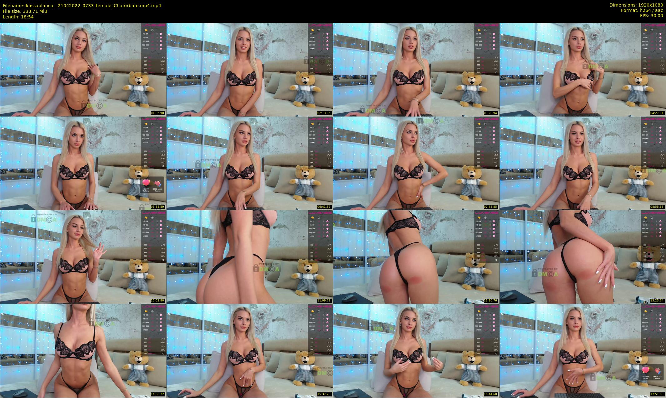 kassablanca_ — 19 minute Chaturbate female cam show recording, 1080p, Apr 21, 2022
