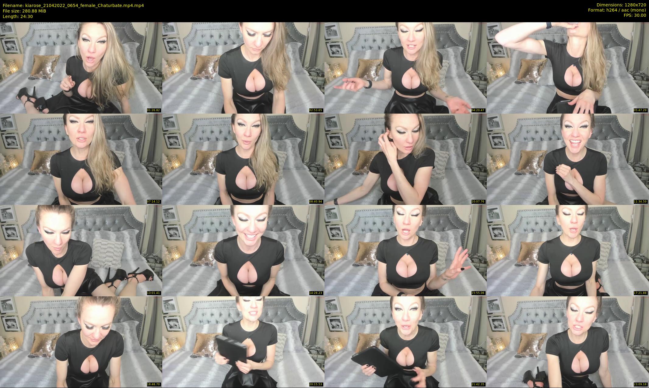 kiarose — 25 minute Chaturbate female cam show recording, 720p, Apr 21, 2022