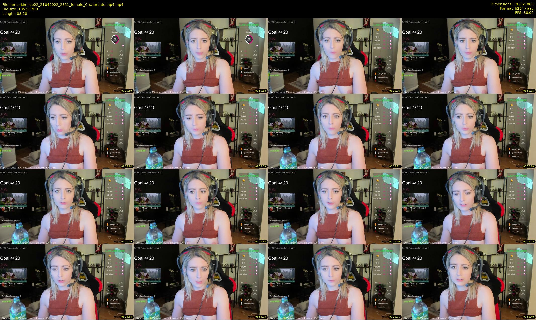 kimilee22 — 9 minute Chaturbate female cam show recording, 1080p, Apr 21, 2022