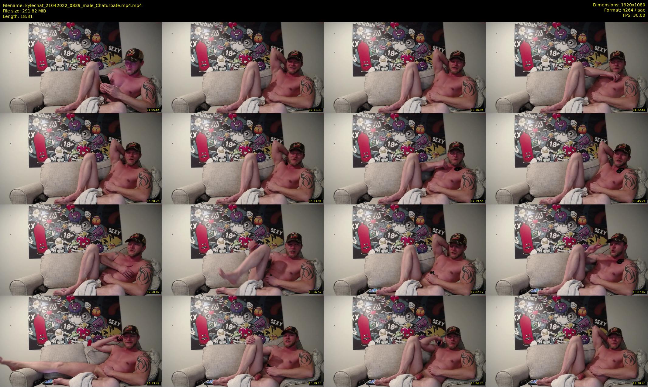 kylechat — 19 minute Chaturbate male cam show recording, 1080p, Apr 21, 2022