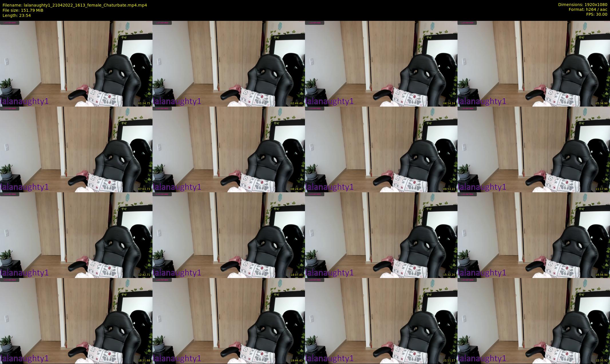 lalanaughty1 — 24 minute Chaturbate female cam show recording, 1080p, Apr 21, 2022