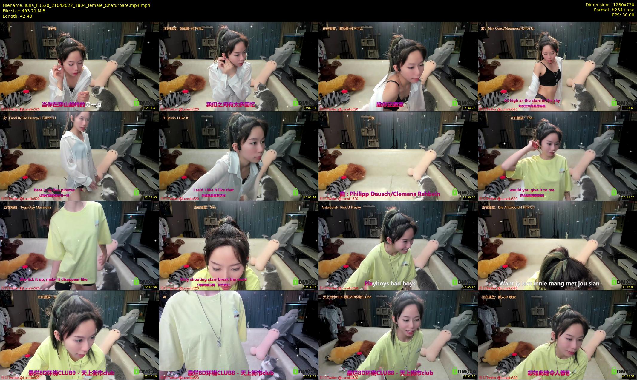 luna_liu520 — 43 minute Chaturbate female cam show recording, 720p, Apr 21, 2022