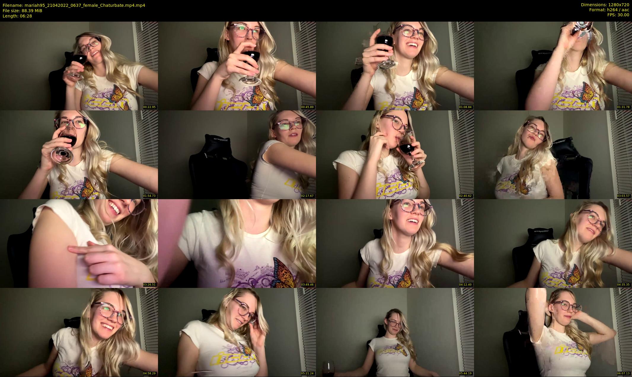 mariah95 — 7 minute Chaturbate female cam show recording, 720p, Apr 21, 2022