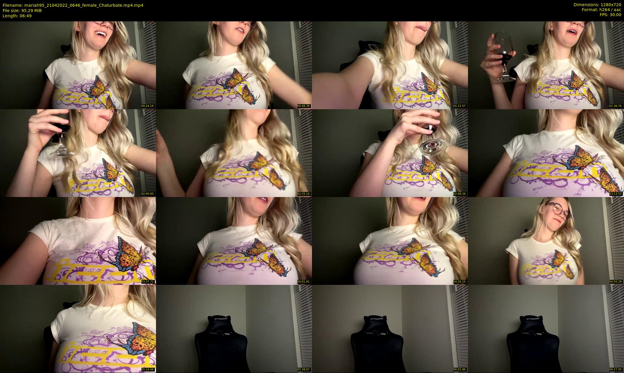 mariah95 — 7 minute Chaturbate female cam show recording, 720p, Apr 21, 2022