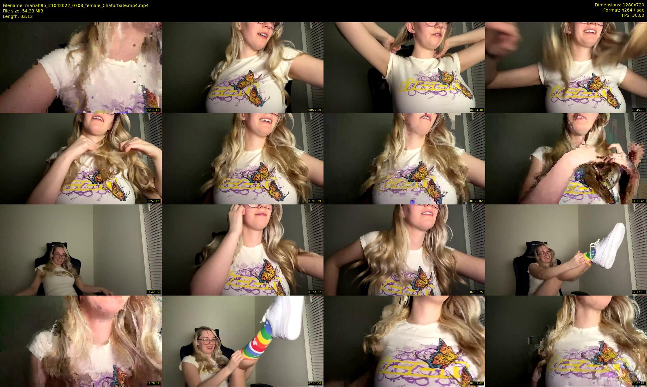 mariah95 — 4 minute Chaturbate female cam show recording, 720p, Apr 21, 2022