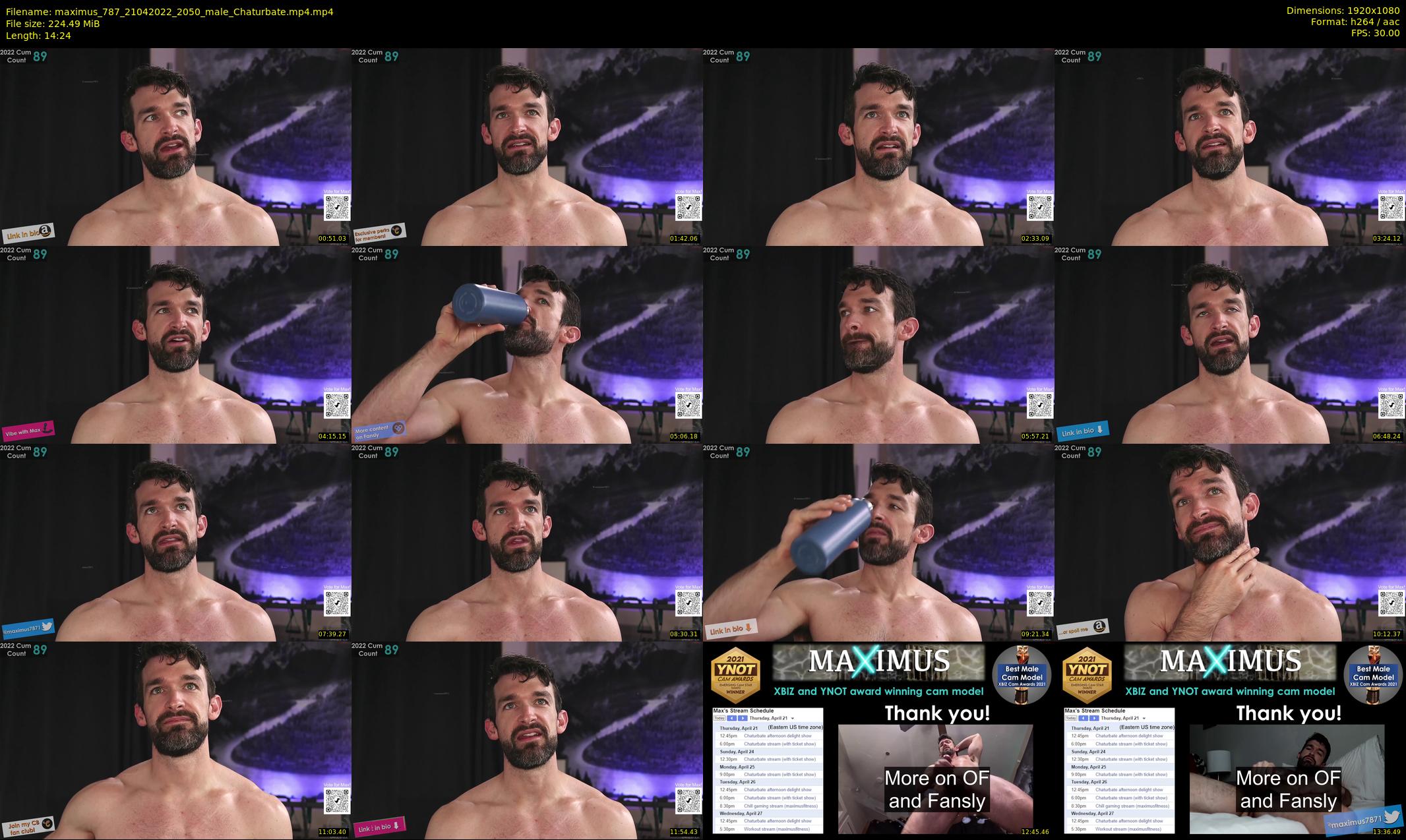 maximus_787 — 15 minute Chaturbate male cam show recording, 1080p, Apr 21, 2022