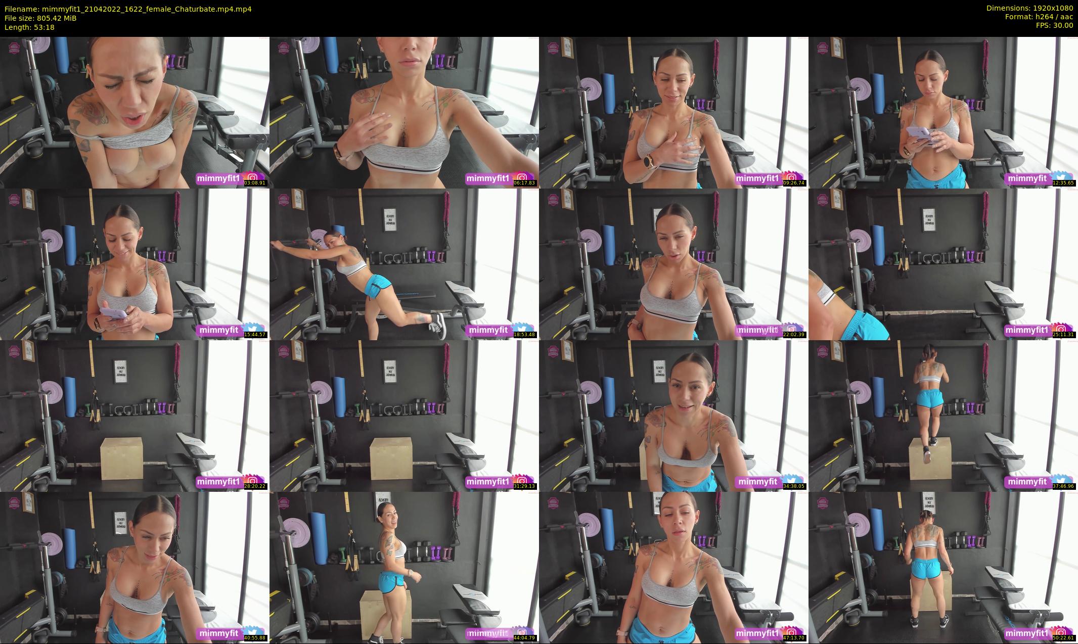 mimmyfit1 — 54 minute Chaturbate female cam show recording, 1080p, Apr 21, 2022