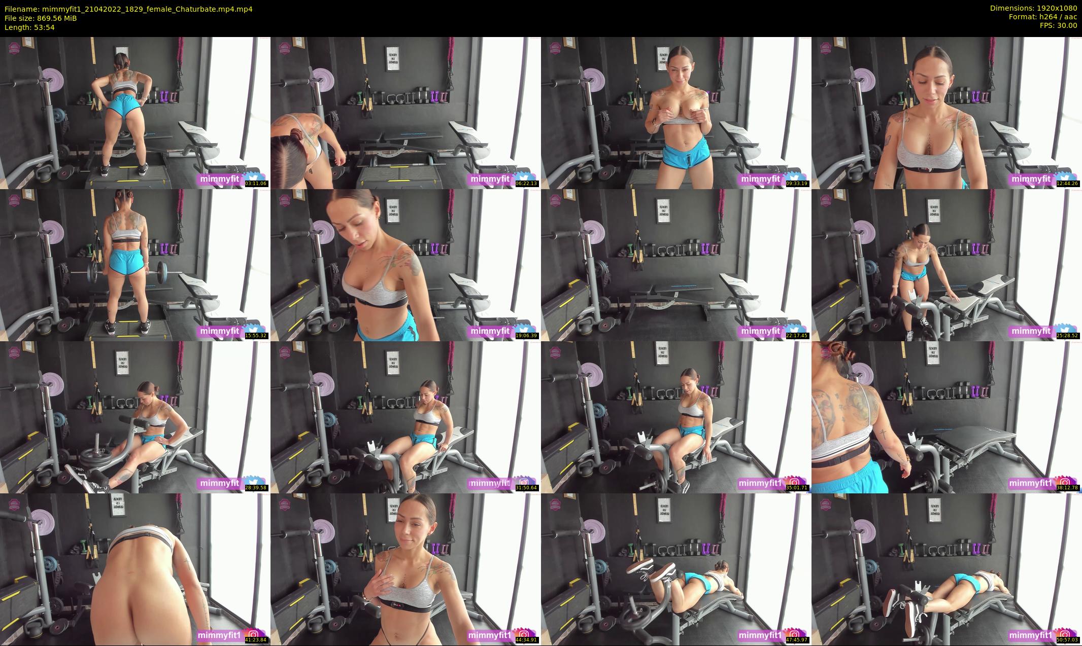 mimmyfit1 — 54 minute Chaturbate female cam show recording, 1080p, Apr 21, 2022