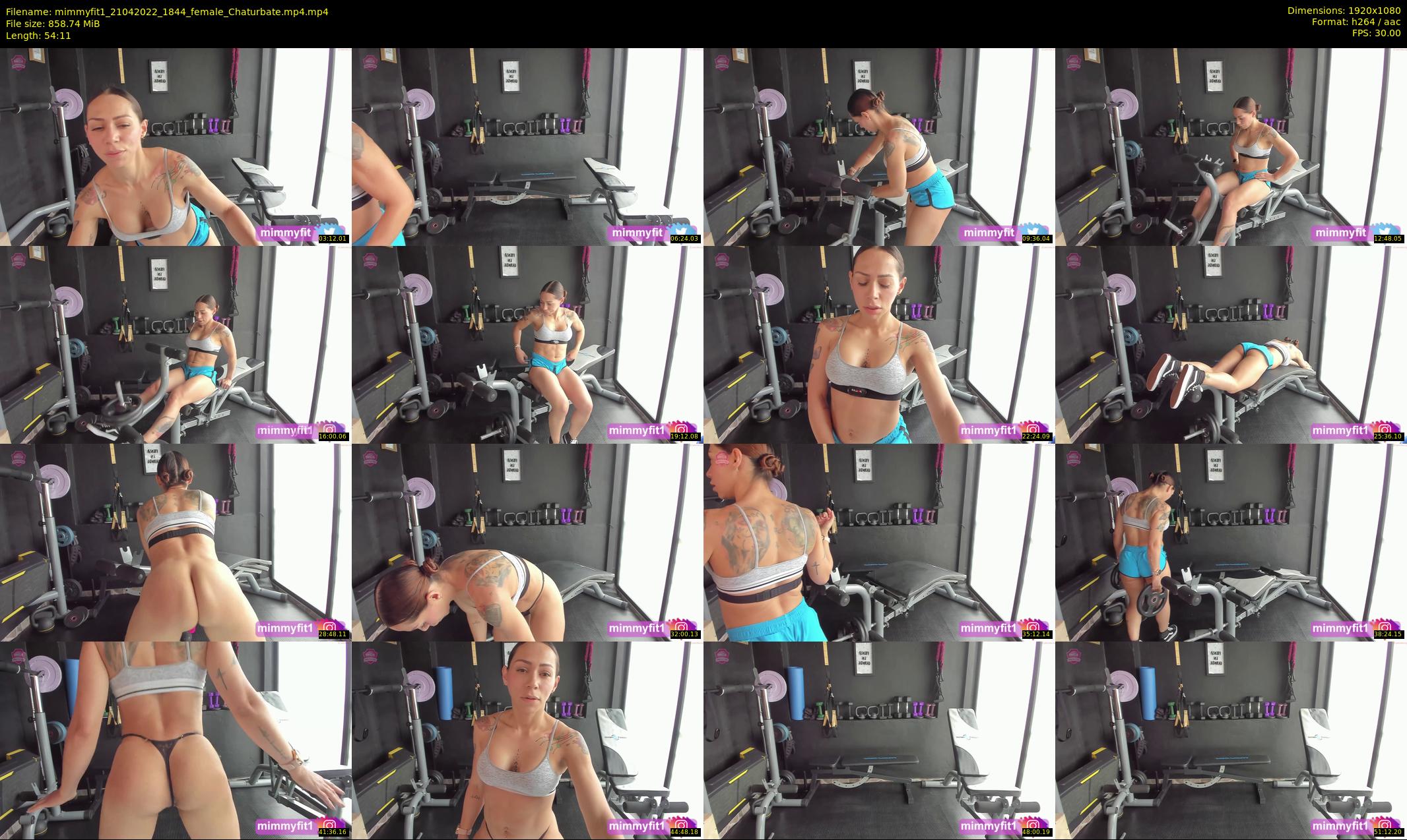 mimmyfit1 — 55 minute Chaturbate female cam show recording, 1080p, Apr 21, 2022