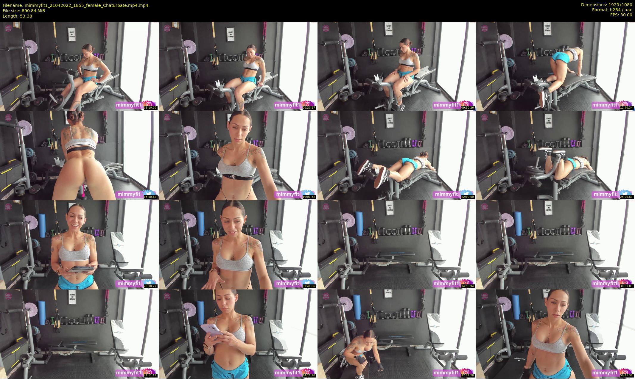 mimmyfit1 — 54 minute Chaturbate female cam show recording, 1080p, Apr 21, 2022