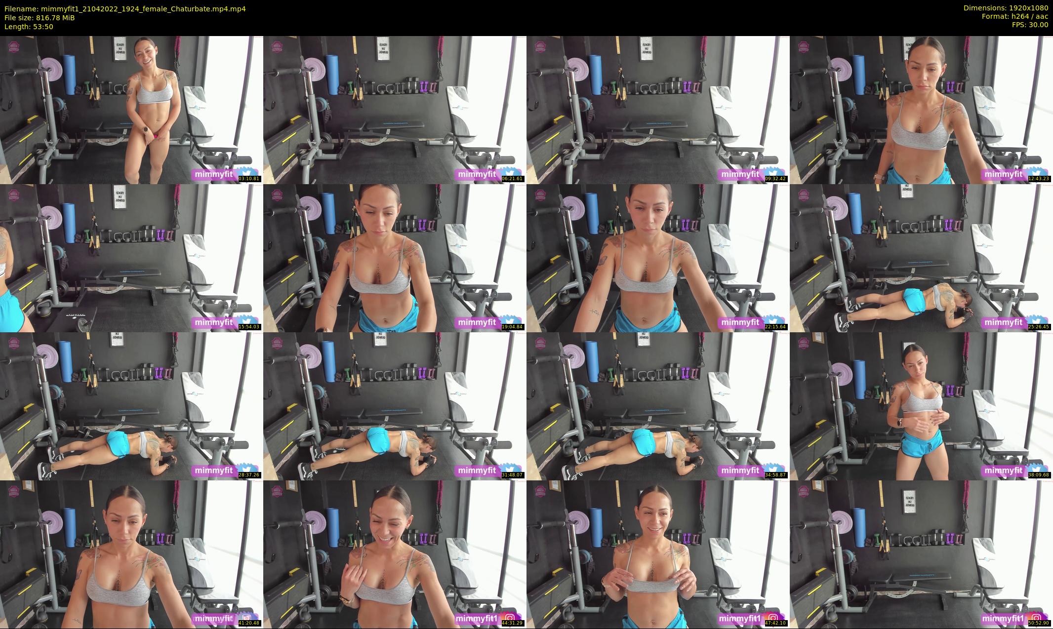 mimmyfit1 — 54 minute Chaturbate female cam show recording, 1080p, Apr 21, 2022