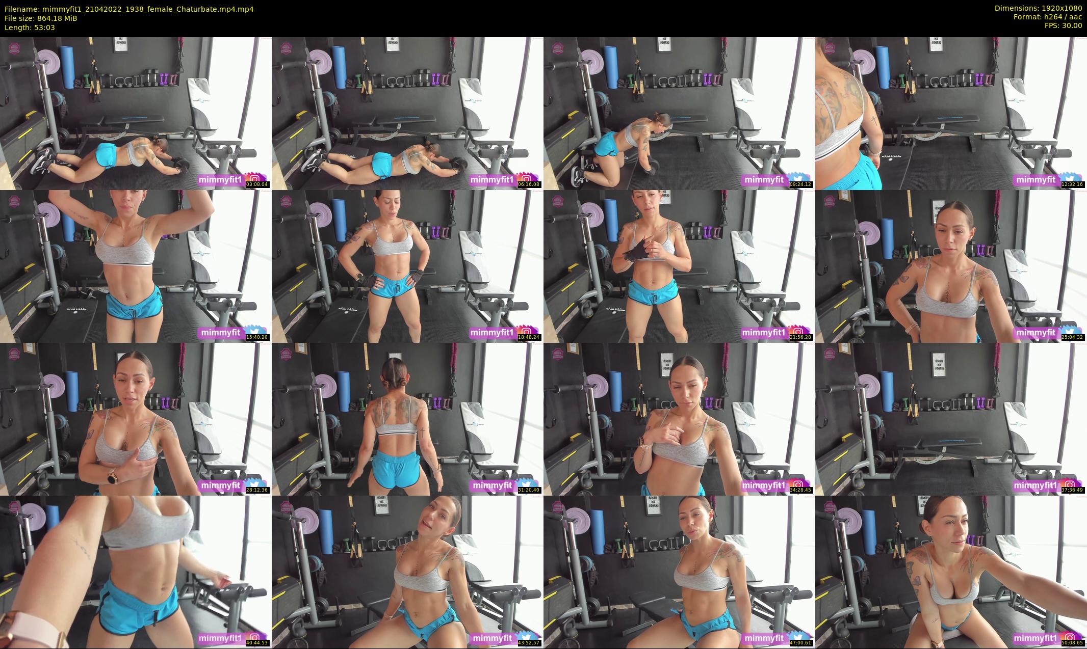 mimmyfit1 — 54 minute Chaturbate female cam show recording, 1080p, Apr 21, 2022
