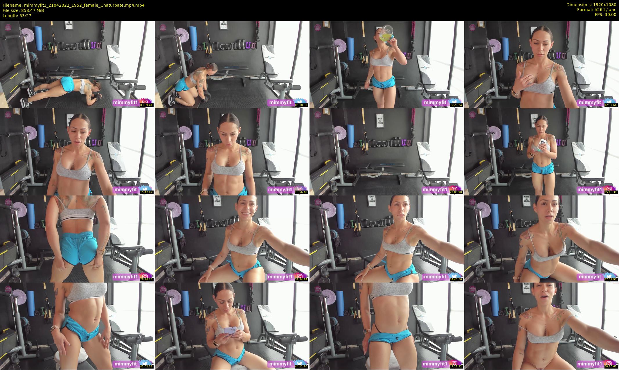 mimmyfit1 — 54 minute Chaturbate female cam show recording, 1080p, Apr 21, 2022