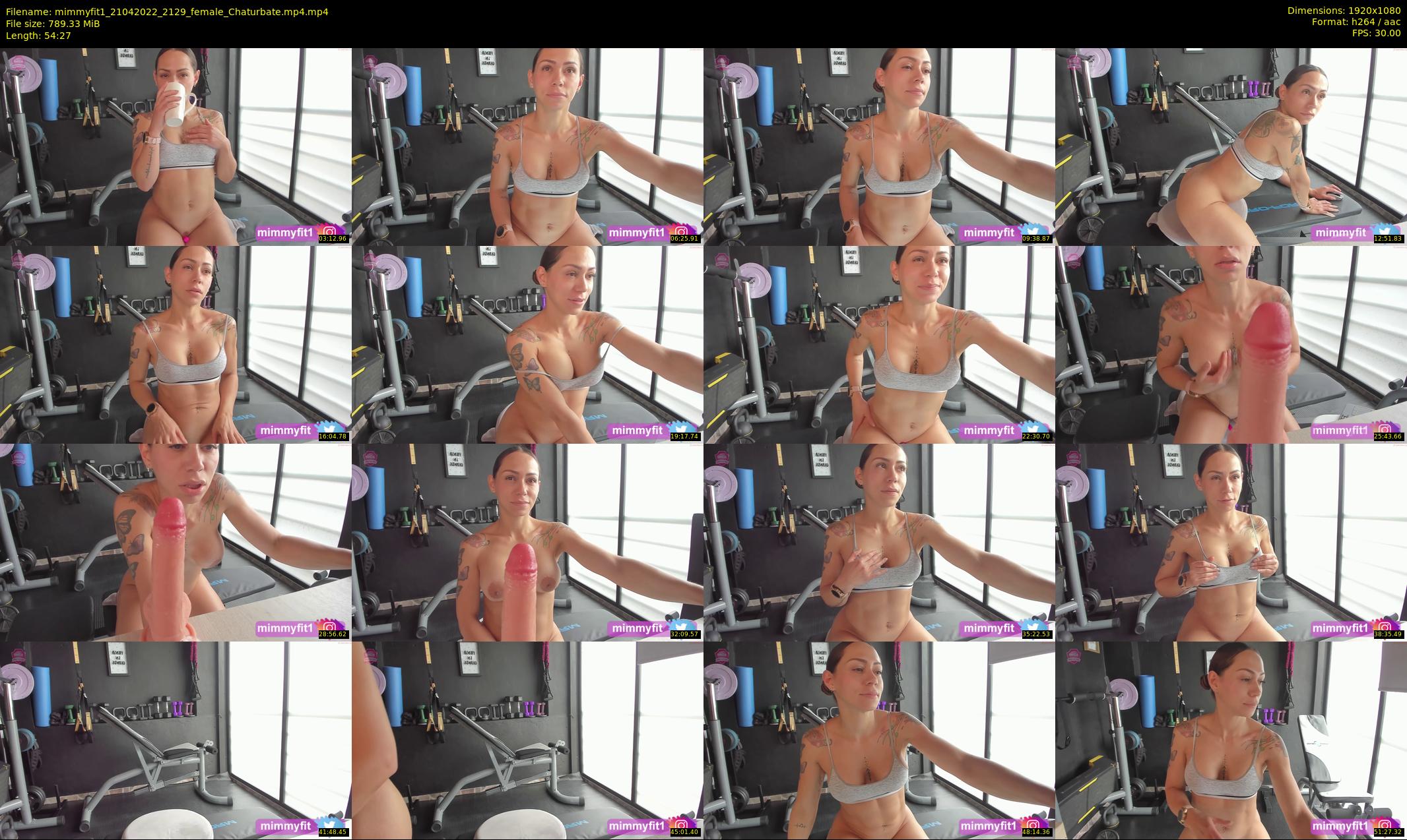 mimmyfit1 — 55 minute Chaturbate female cam show recording, 1080p, Apr 21, 2022