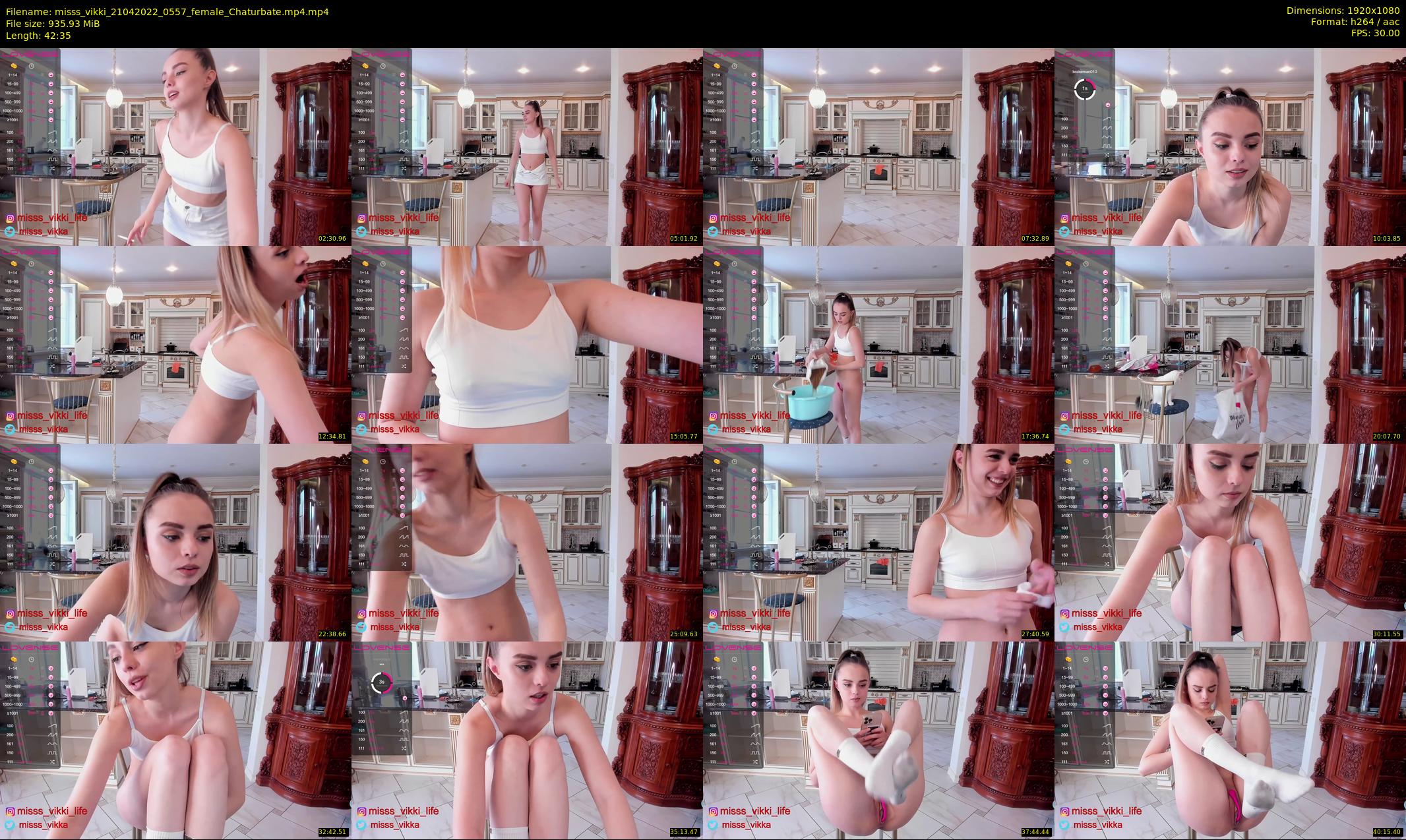misss_vikki — 43 minute Chaturbate female cam show recording, 1080p, Apr 21, 2022