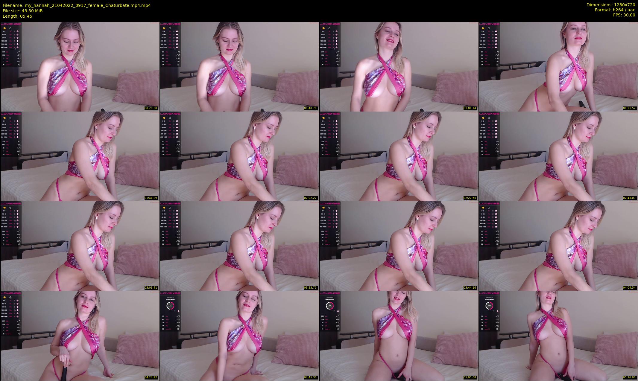 my_hannah — 6 minute Chaturbate female cam show recording, 720p, Apr 21, 2022