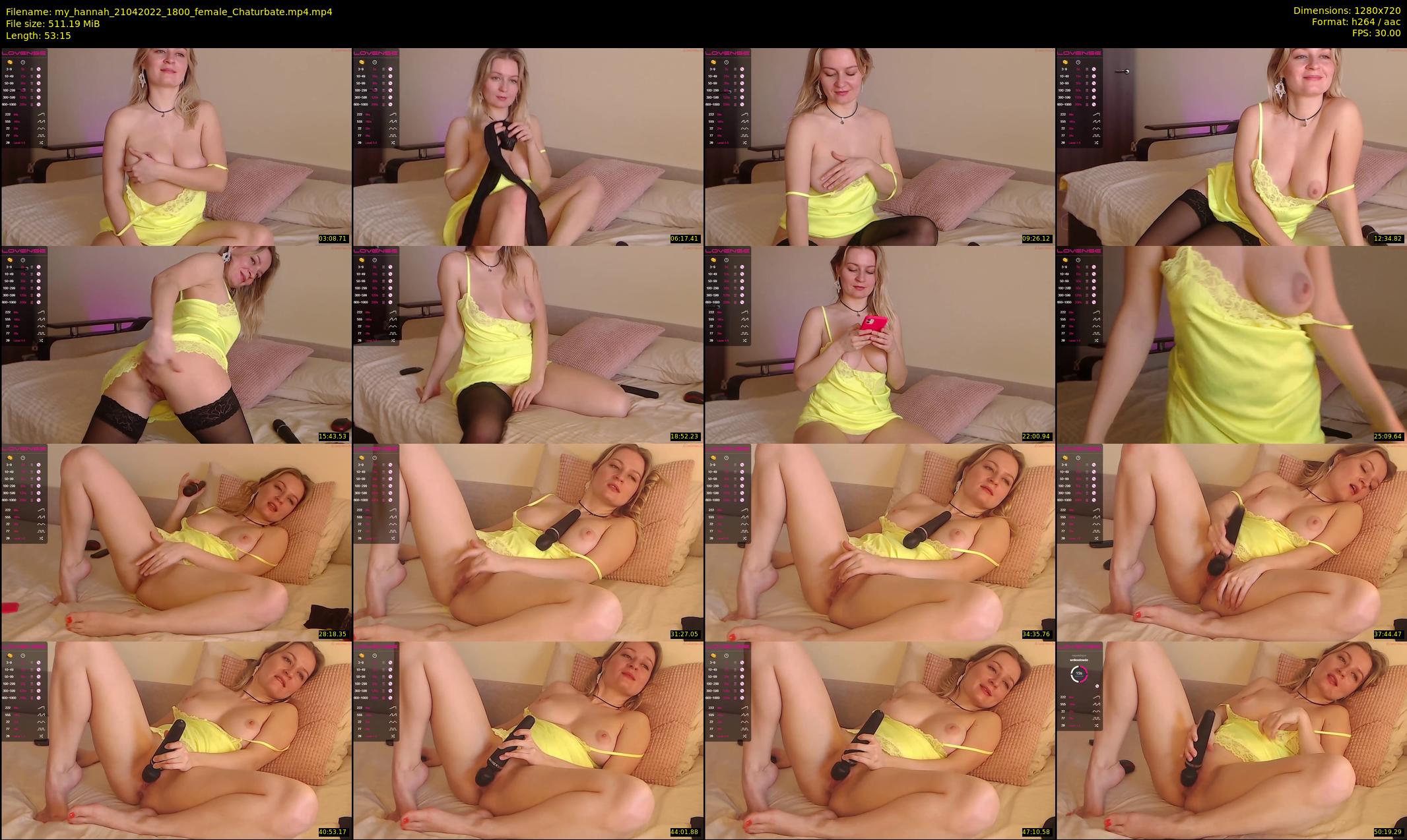 my_hannah — 54 minute Chaturbate female cam show recording, 720p, Apr 21, 2022