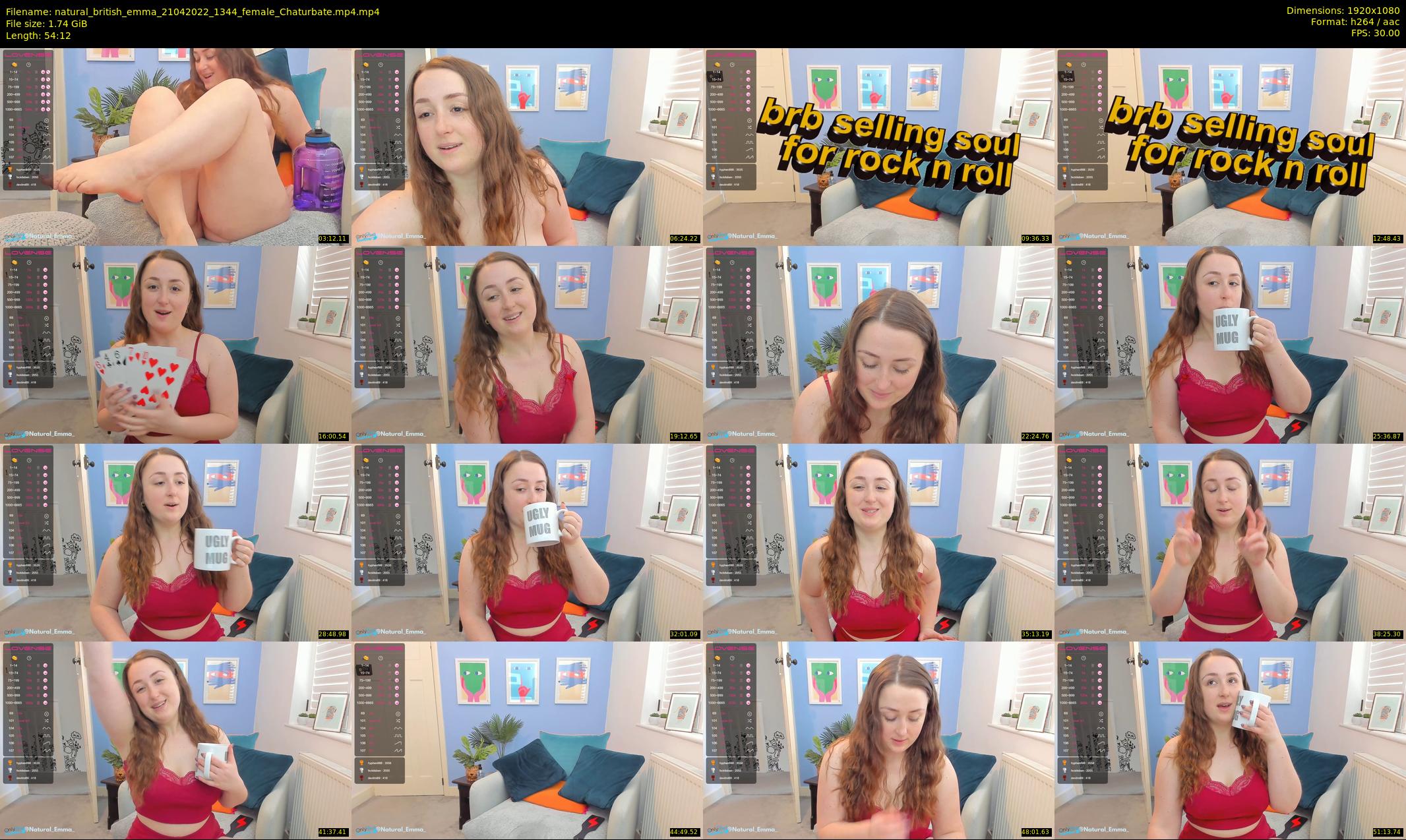 natural_british_emma — 55 minute Chaturbate female cam show recording, 1080p, Apr 21, 2022