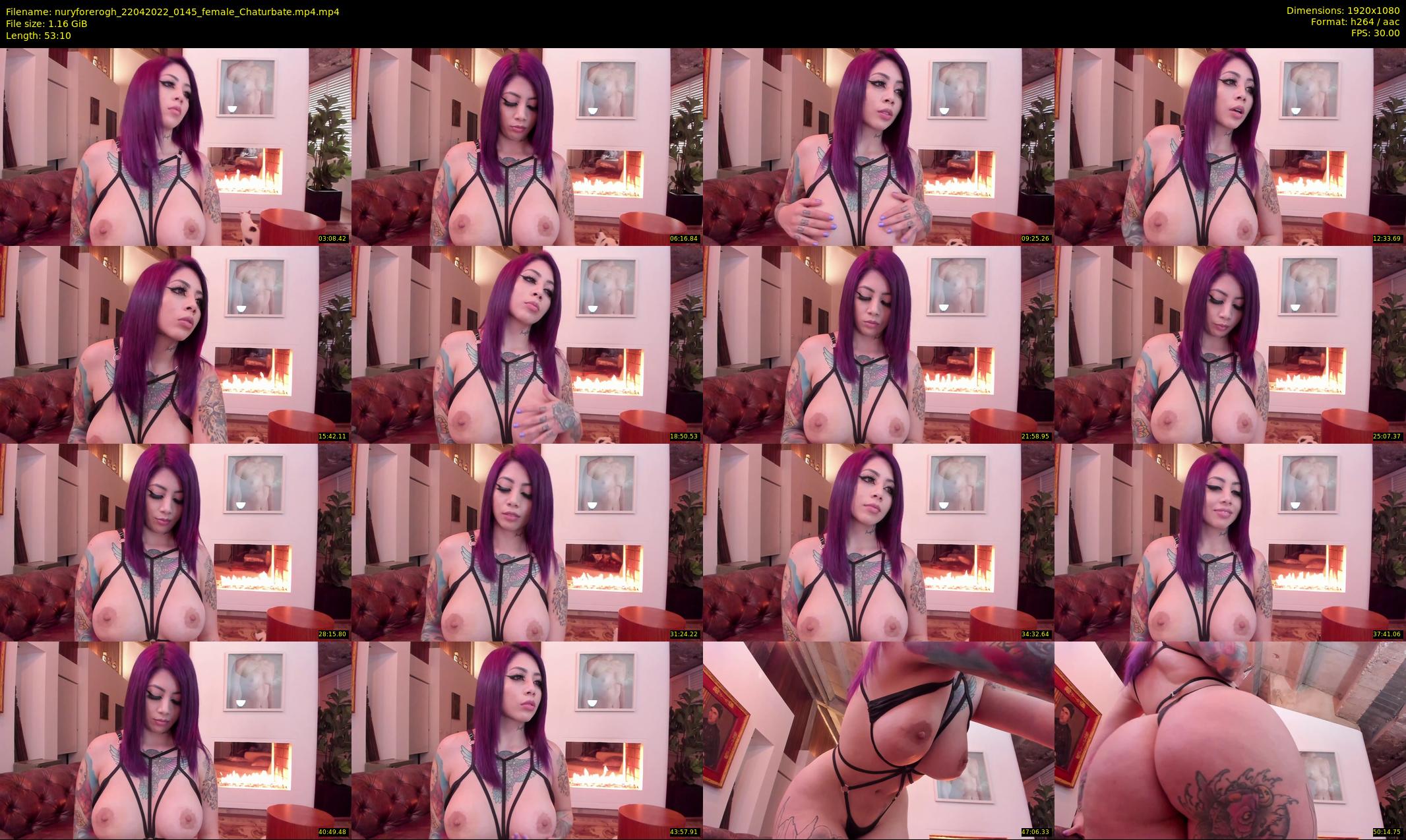 nuryforerogh — 54 minute Chaturbate female cam show recording, 1080p, Apr 22, 2022