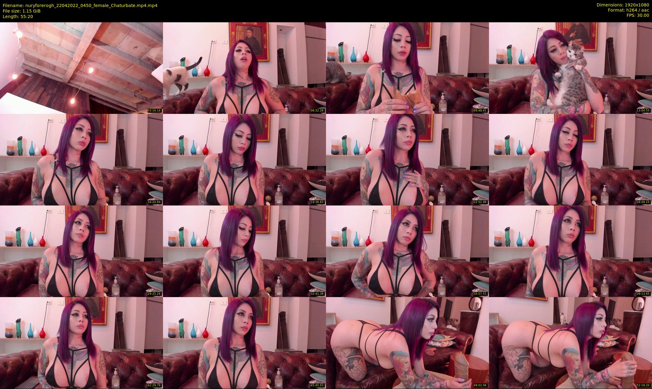 nuryforerogh — 56 minute Chaturbate female cam show recording, 1080p, Apr 22, 2022