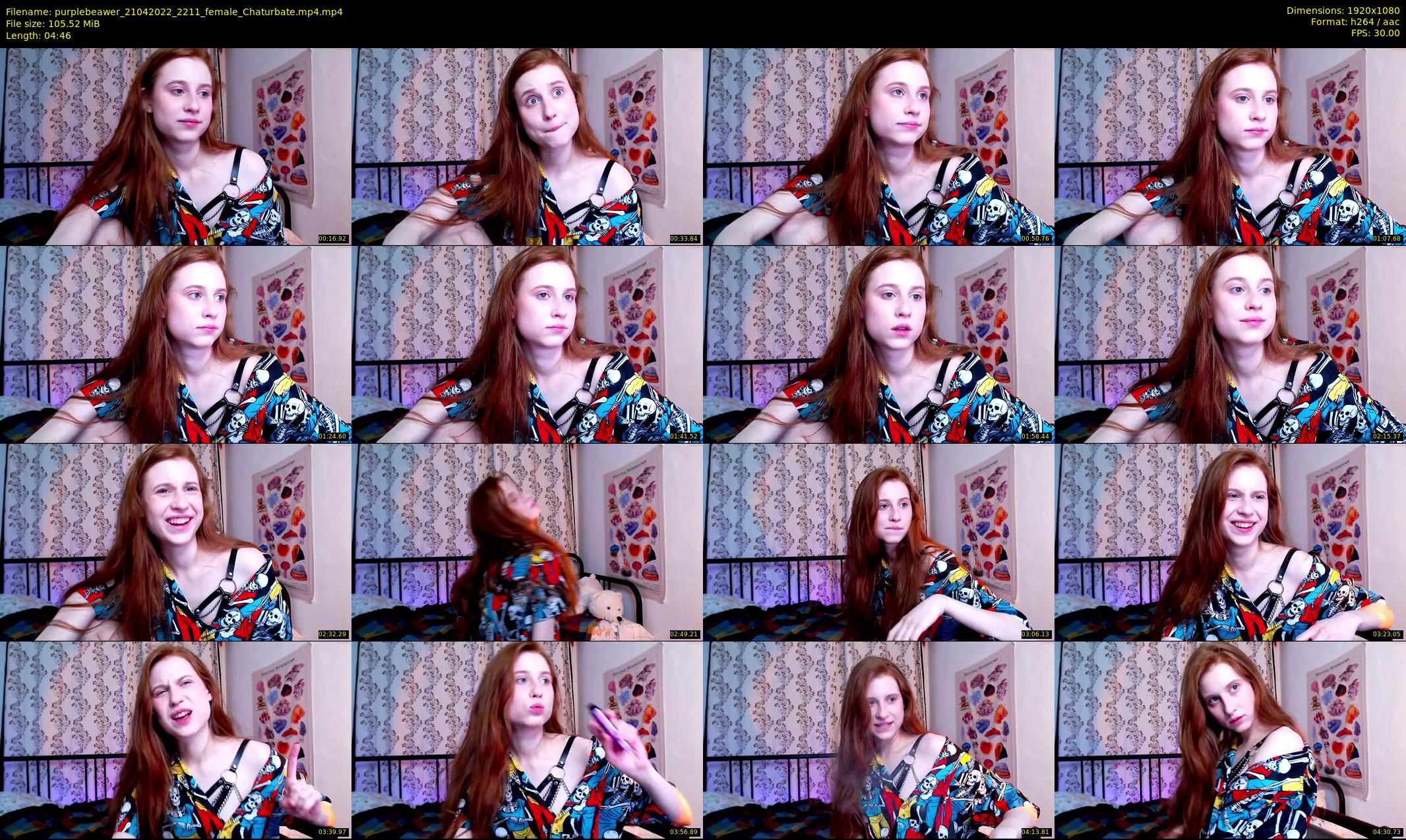 purplebeawer — 5 minute Chaturbate female cam show recording, 1080p, Apr 21, 2022