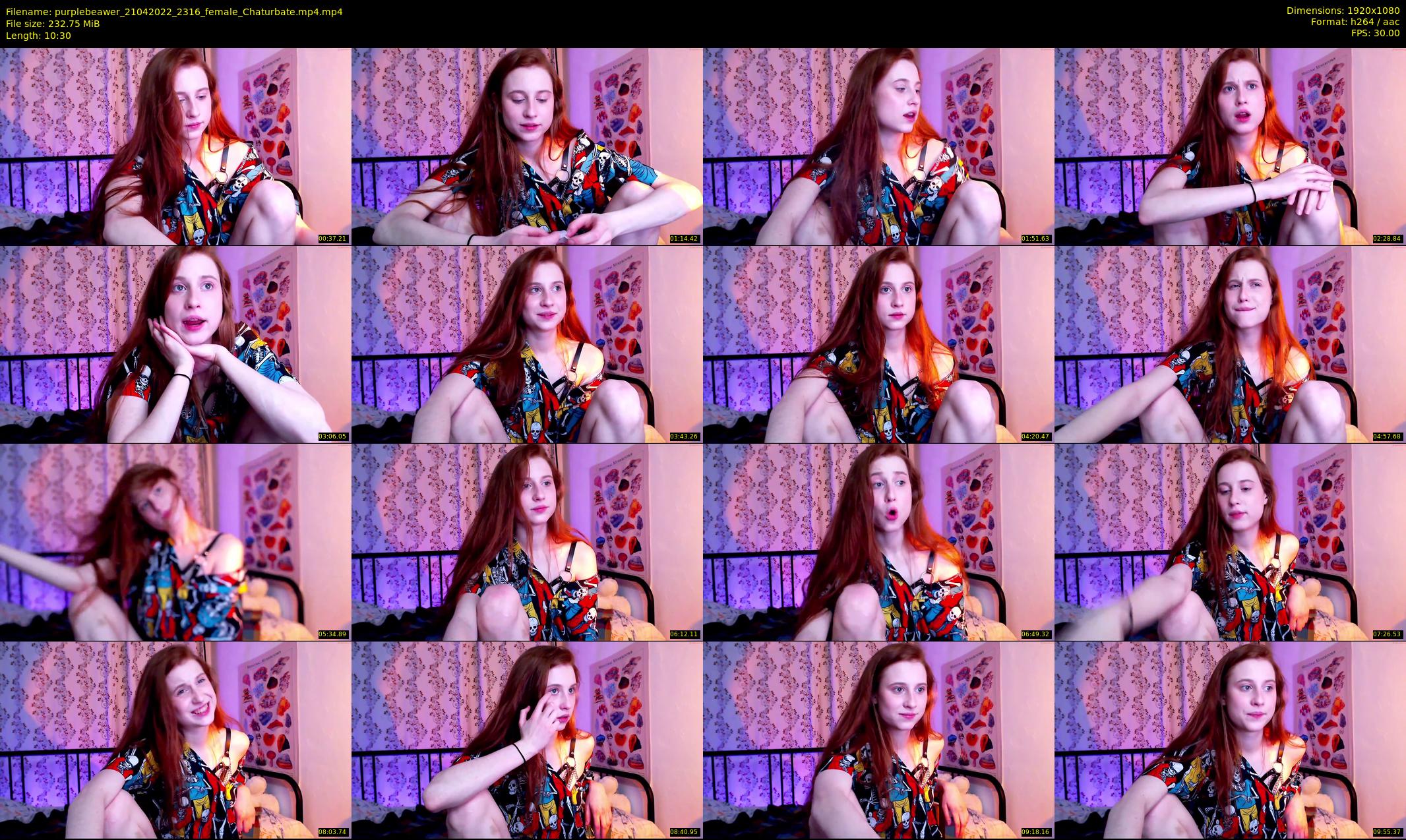 purplebeawer — 11 minute Chaturbate female cam show recording, 1080p, Apr 21, 2022