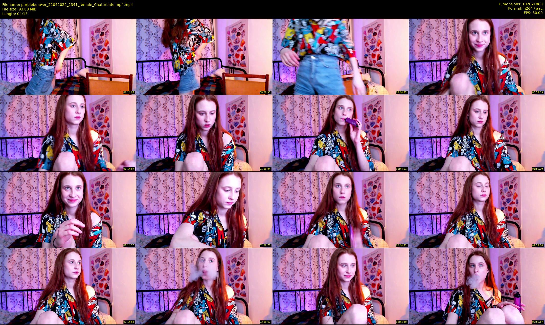 purplebeawer — 5 minute Chaturbate female cam show recording, 1080p, Apr 21, 2022