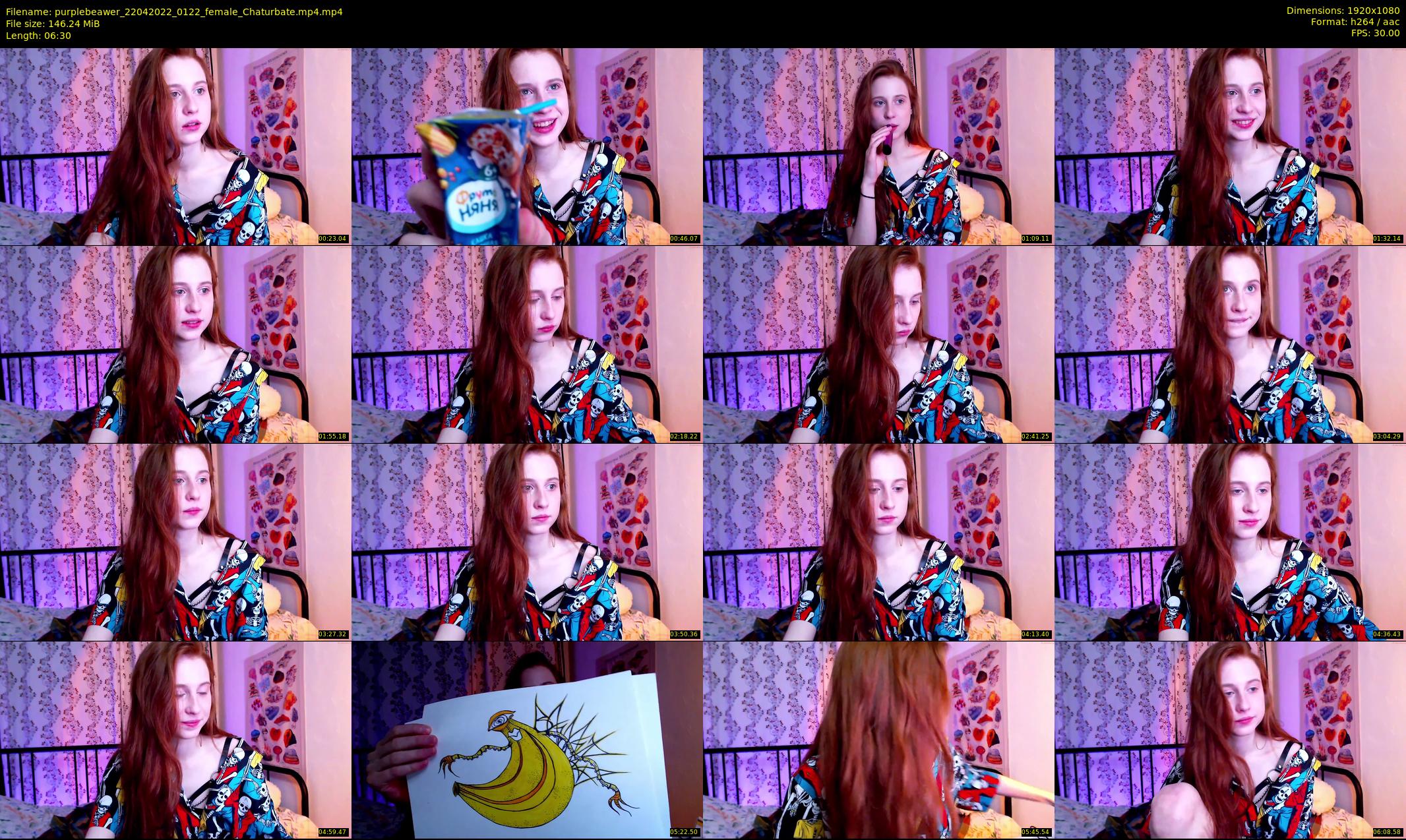 purplebeawer — 7 minute Chaturbate female cam show recording, 1080p, Apr 22, 2022